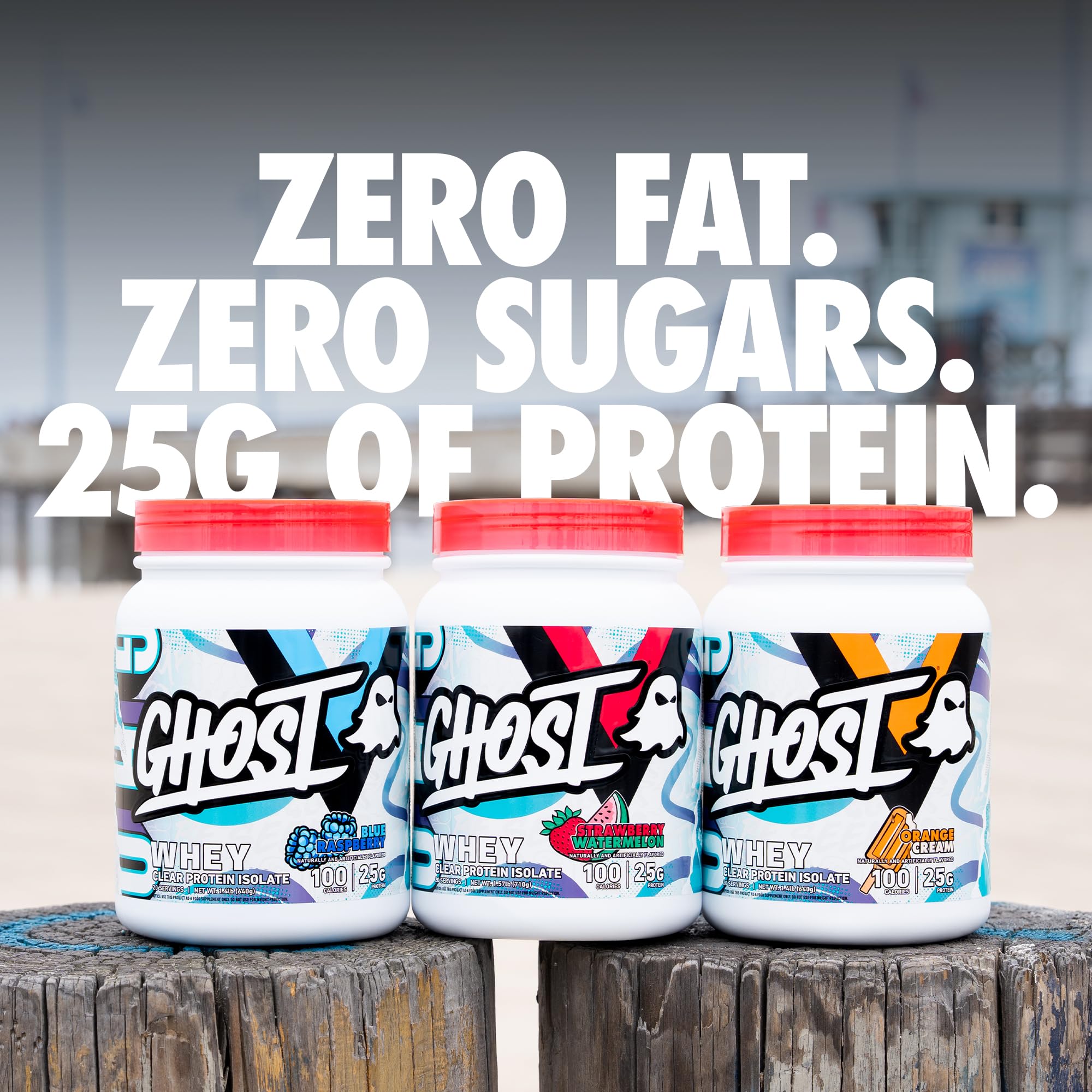 Foto 5 | Proteína En Polvo Ghost Clear Whey Isolate Blue Raspberry 640g - Venta Internacional.