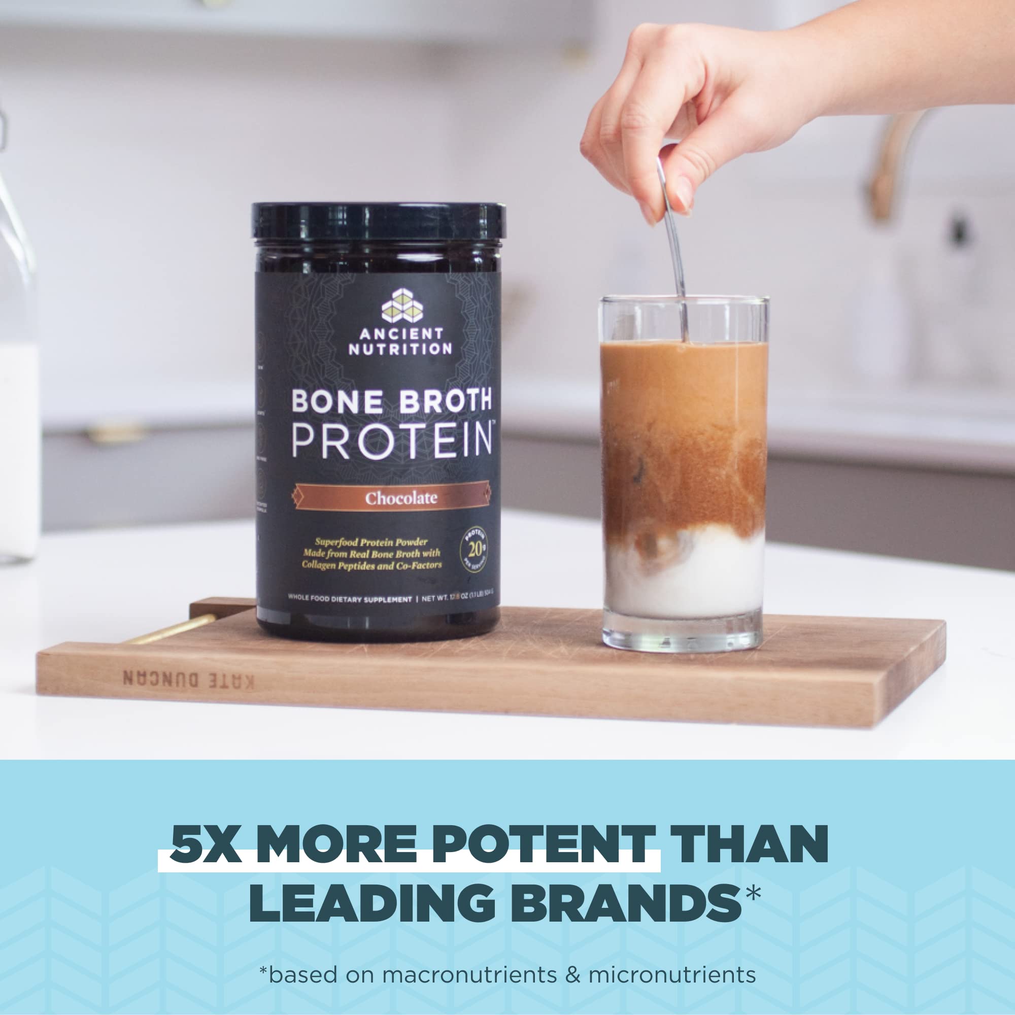Foto 5 pulgar | Proteína En Polvo Ancient Nutrition Chocolate 40 Porciones - Venta Internacional.
