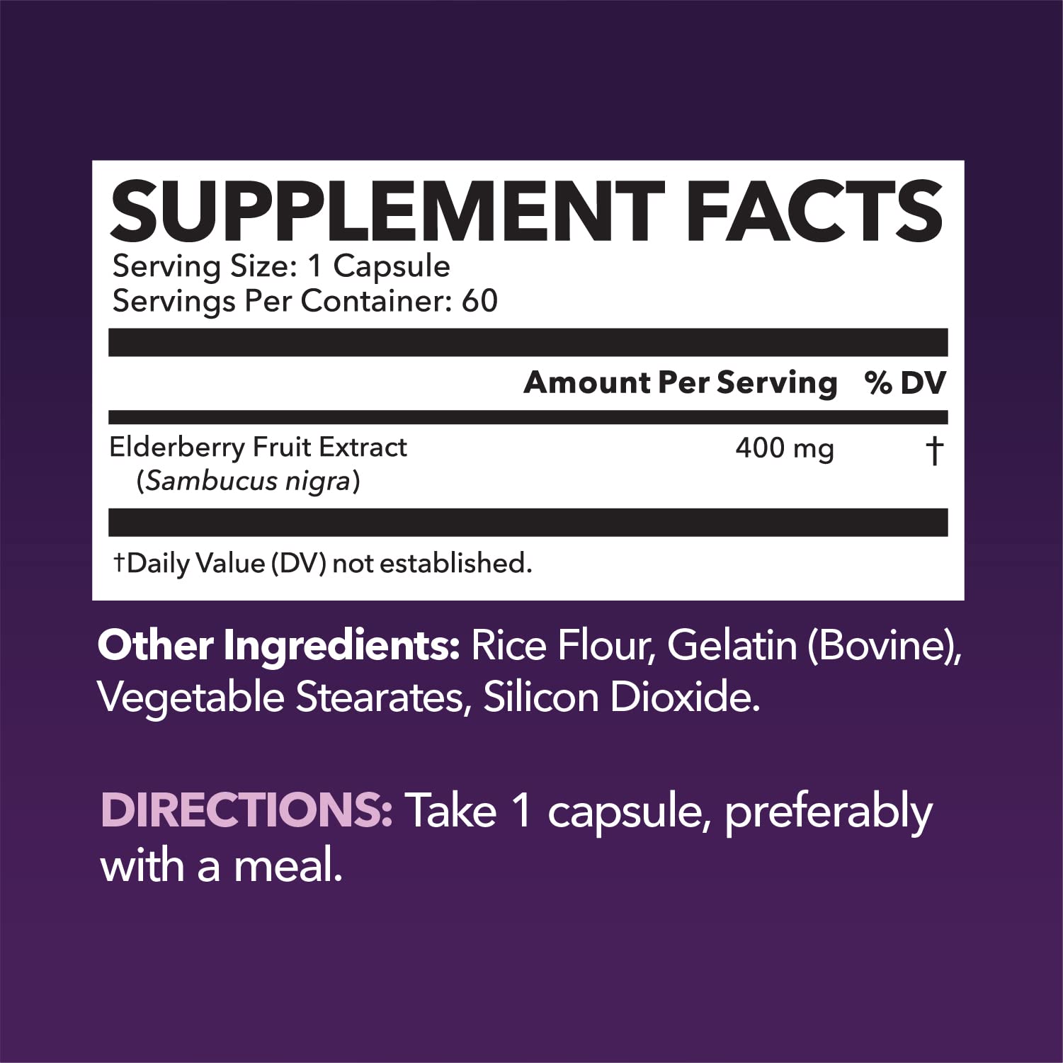 Foto 2 | Cápsulas De Saúco Havasu Nutrition  400 Mg  60 Unidades - Venta Internacional.