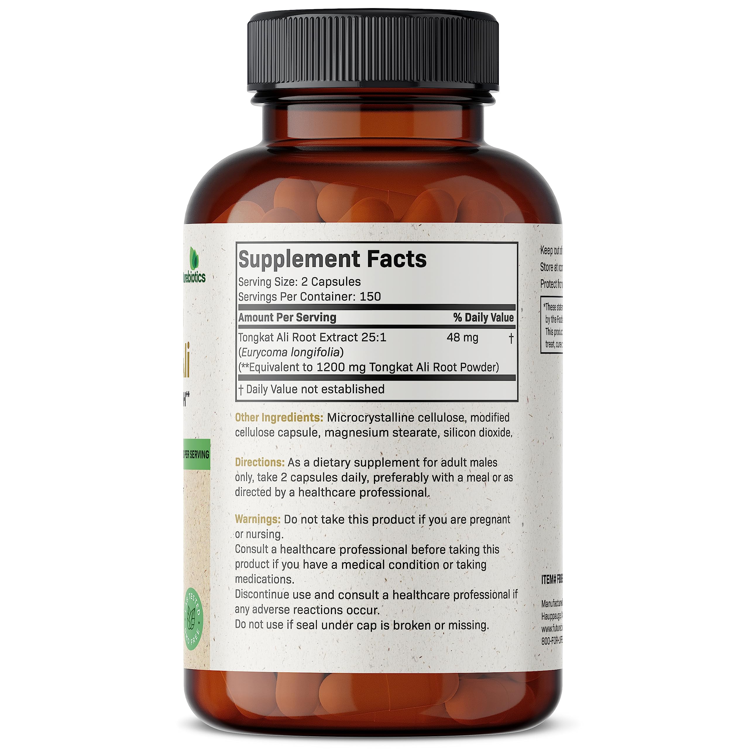 Foto 3 pulgar | Suplemento Futurebiotics Longjack Tongkat Ali 300 Cápsulas - Venta Internacional.