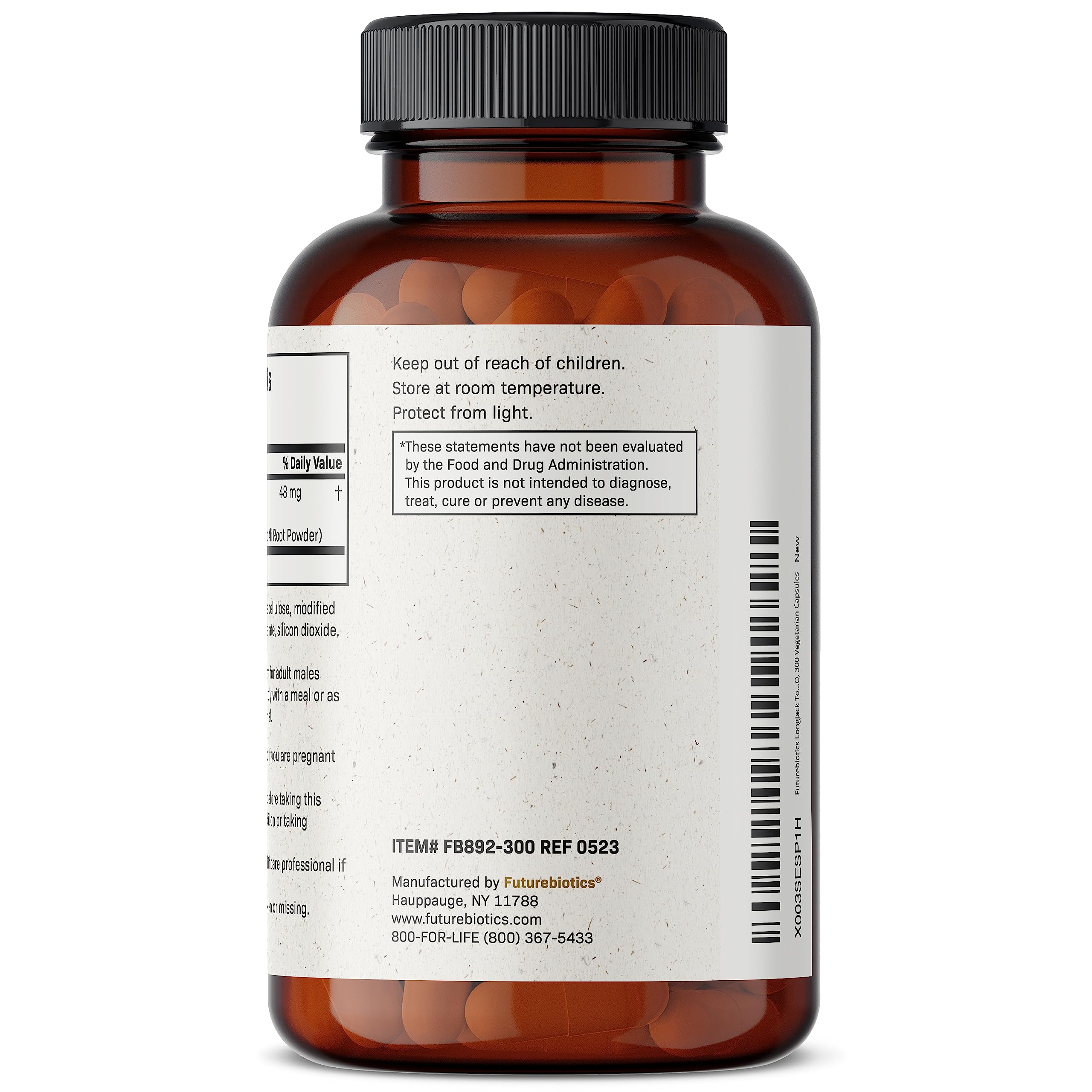 Foto 5 pulgar | Suplemento Futurebiotics Longjack Tongkat Ali 300 Cápsulas - Venta Internacional.
