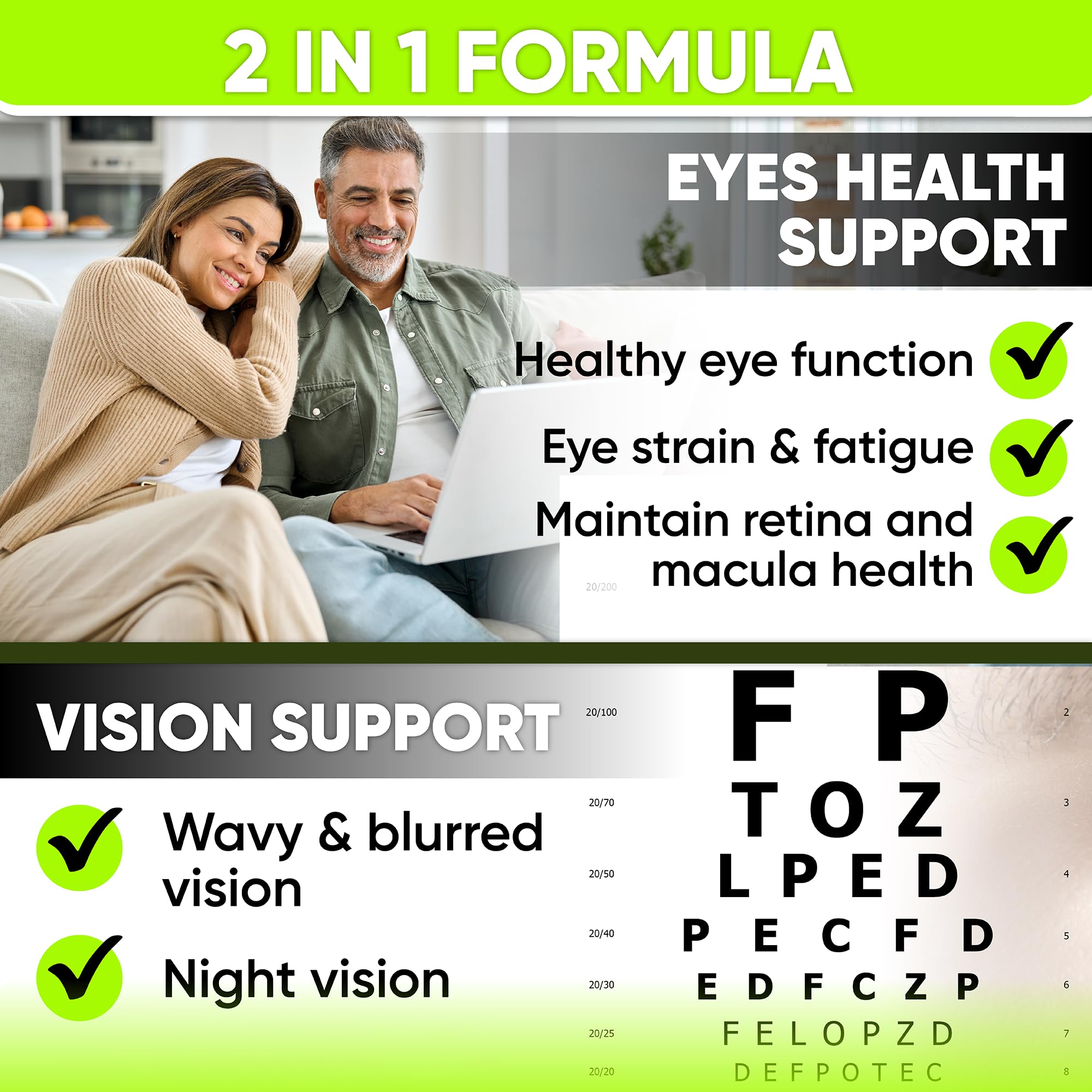 Foto 2 | Suplementos Para La Salud Ocular Y El Apoyo Visual Nutrapro Adults - Venta Internacional.