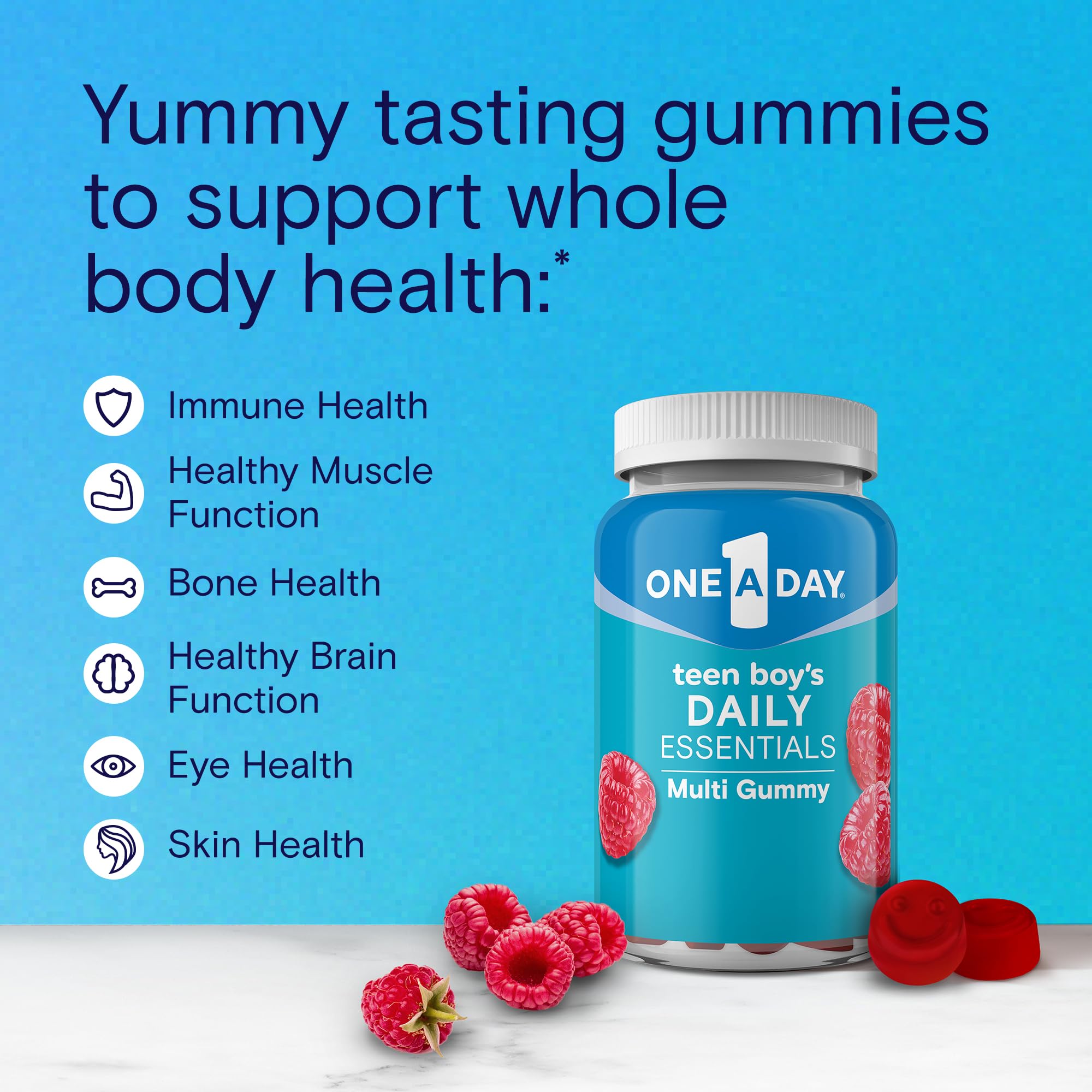 Foto 2 | Gomitas Multivitamínicas One A Day Teen Boy's 120 Raspberry - Venta Internacional.