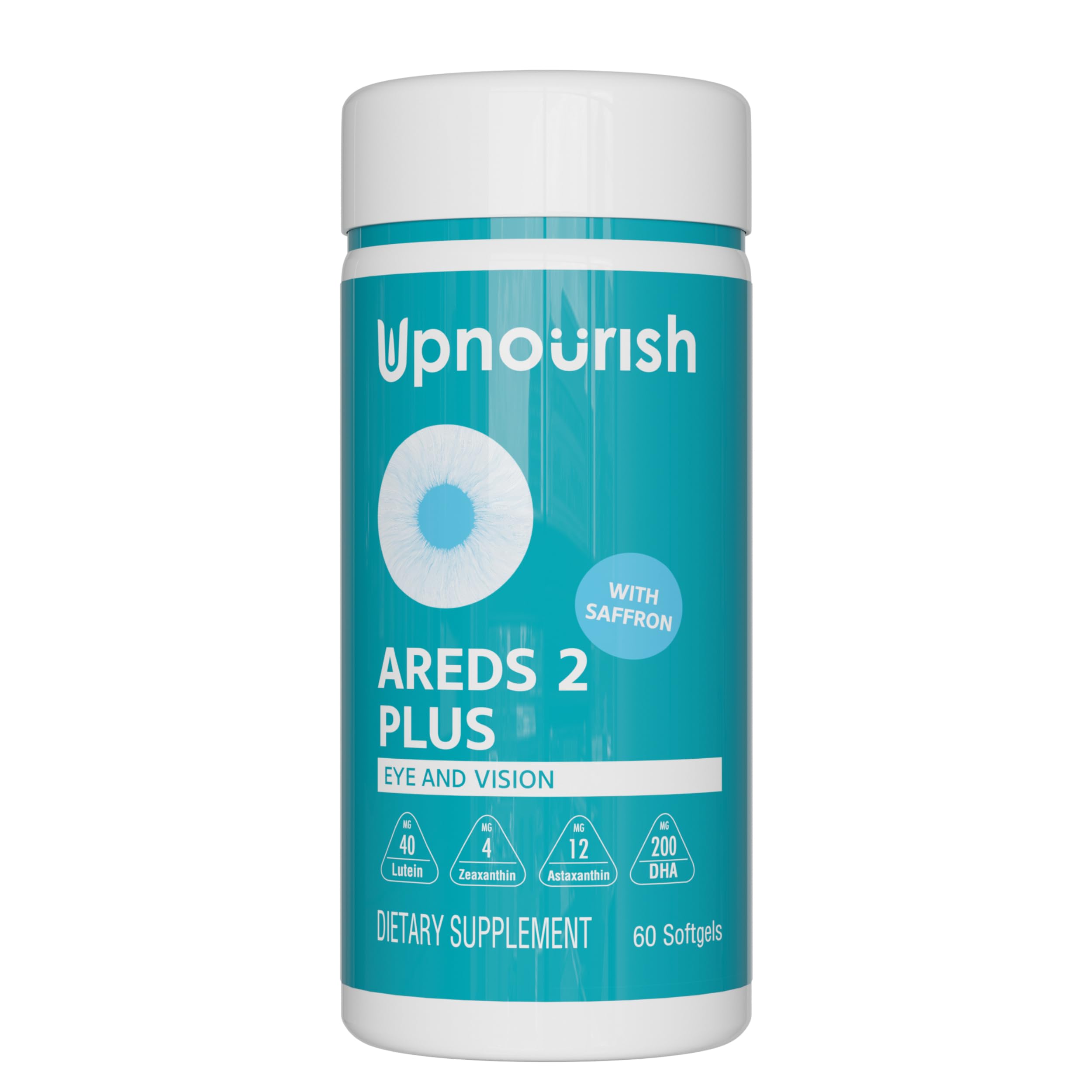 Foto 1 | Eye Vitamins Upnourish Areds 2  Luteína Para Personas Mayores  60 Cápsulas Blandas - Venta Internacional.