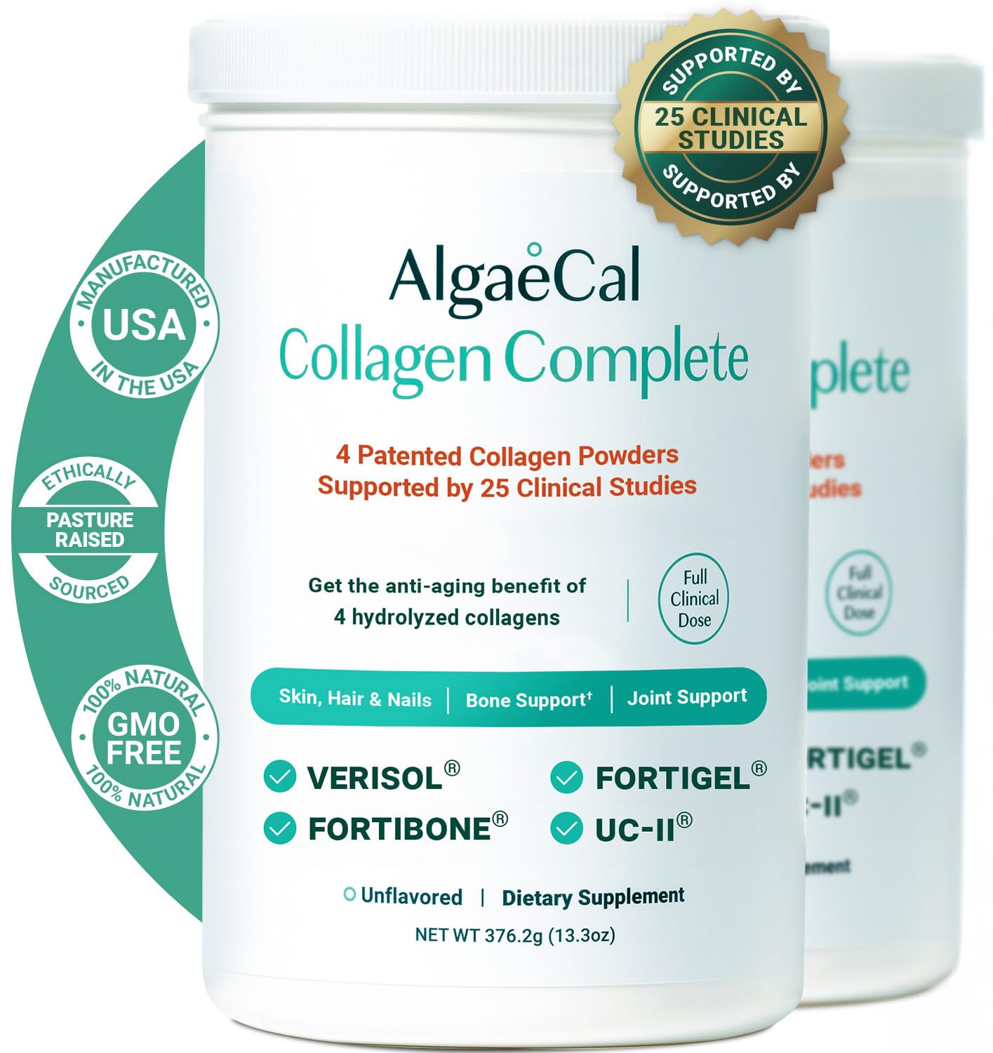 Foto 1 | Suplemento De Colágeno Hidrolizado Algaecal Completo  60 Porciones - Venta Internacional.