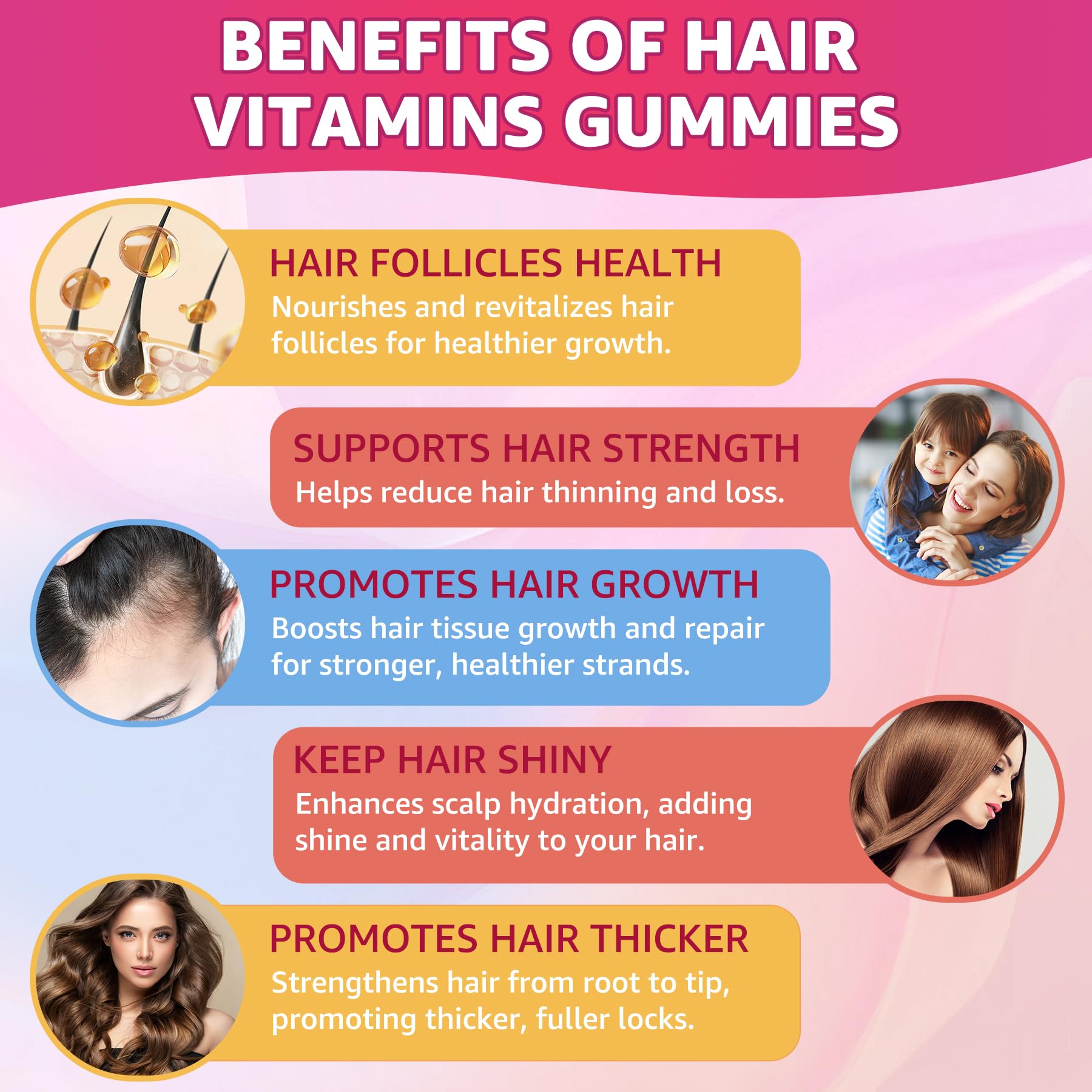 Foto 3 | Gominolas De Vitaminas Para El Cabello Nextdia Con Péptidos De Colágeno Y Biotina - Venta Internacional.