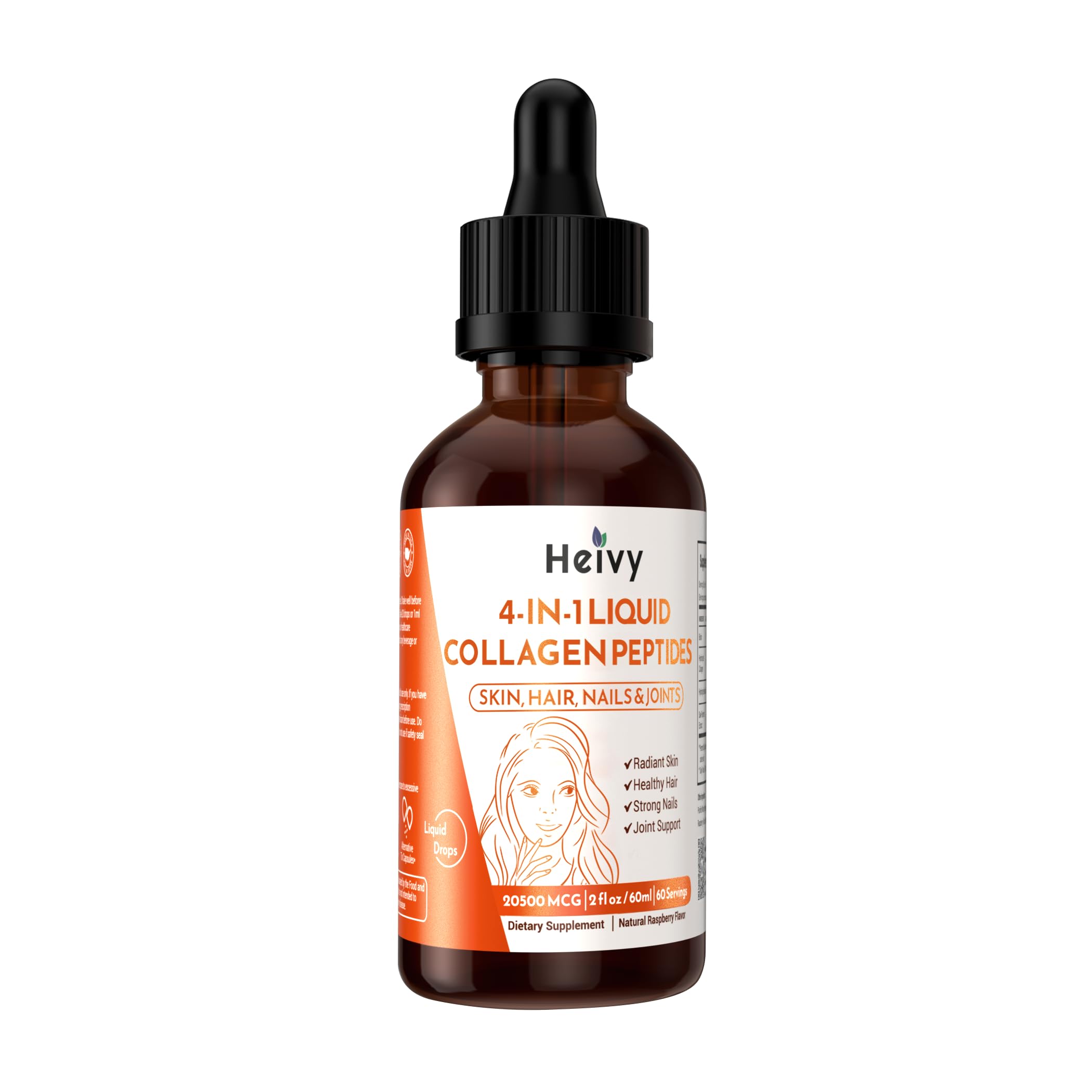Foto 7 pulgar | Suplemento De Colágeno Líquido Heivy Para Mujeres De 60 Ml Con Biotina - Venta Internacional.