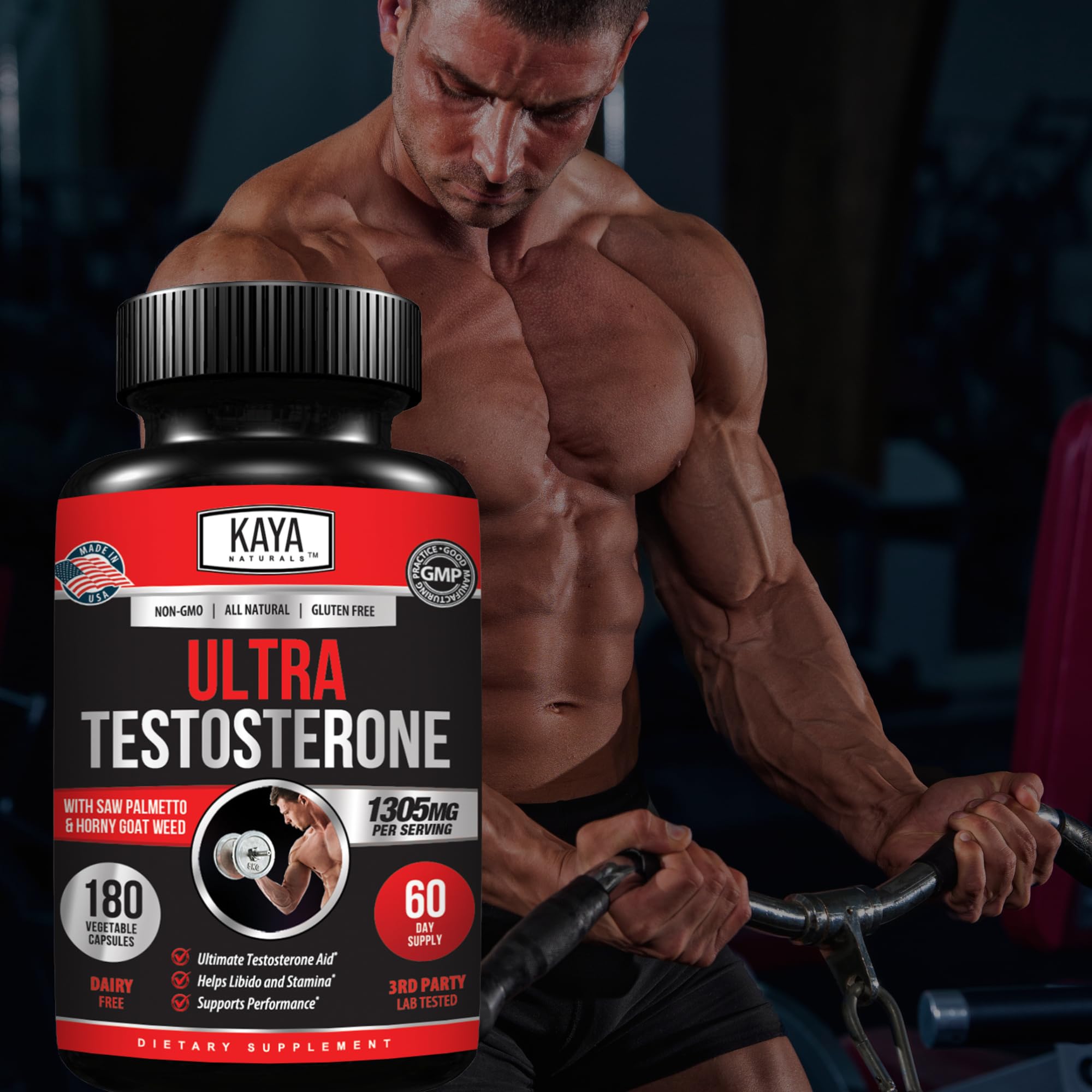 Foto 6 | Suplemento Kaya Naturals Ultratest - T Booster Para Hombre  180 Cápsulas - Venta Internacional.