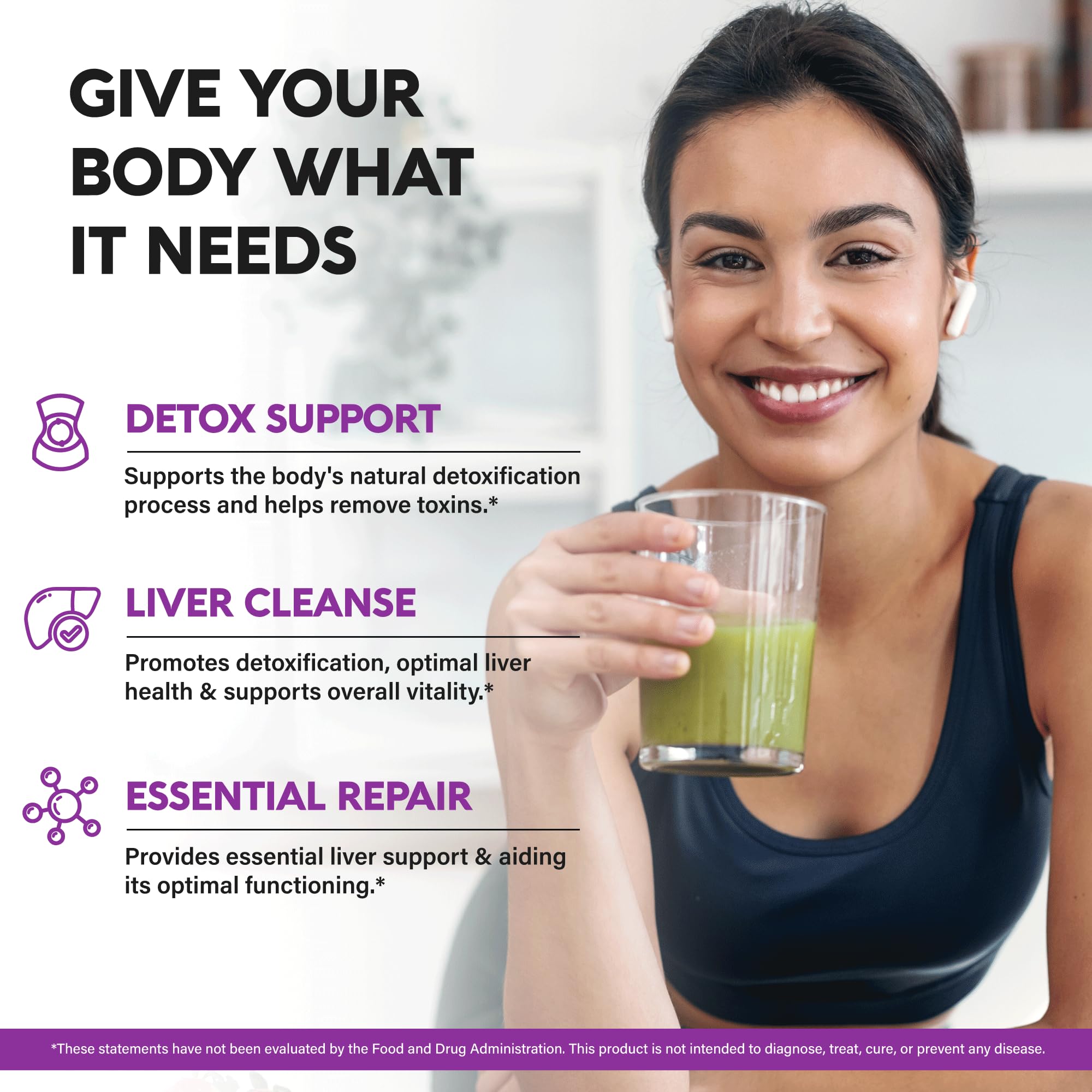 Foto 2 | Suplemento Para La Limpieza Del Hígado Nutraharmony Milk Thistle 60 Cápsulas - Venta Internacional.