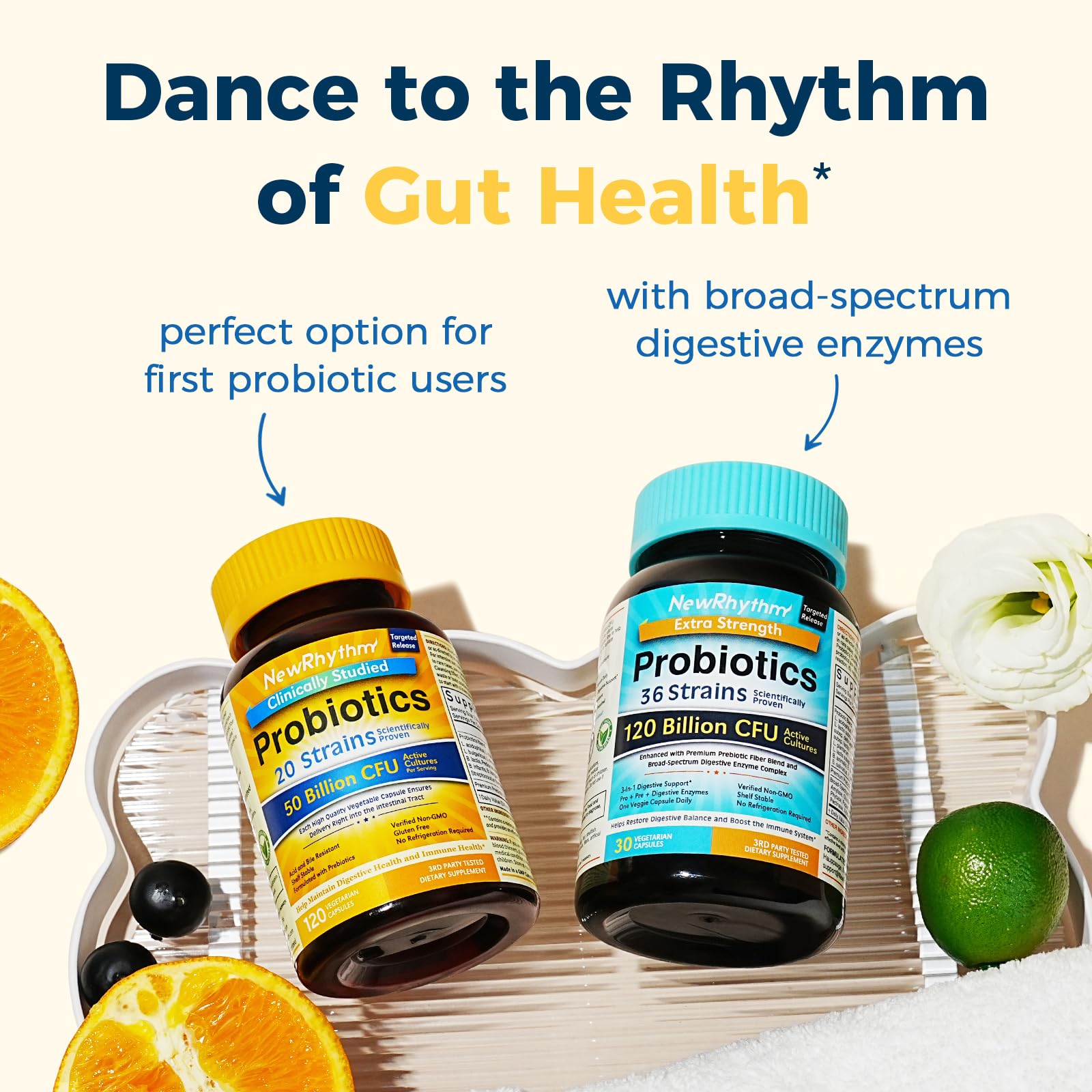 Foto 7 | Probiotics Newrhythm 50 Mil Millones De Cfu 120 Cápsulas Vegetarianas - Venta Internacional.