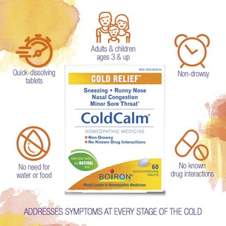 Foto 2 | Tabletas Boiron Coldcalm Cold Relief 60 Unidades Paquete De 2 - Venta Internacional.
