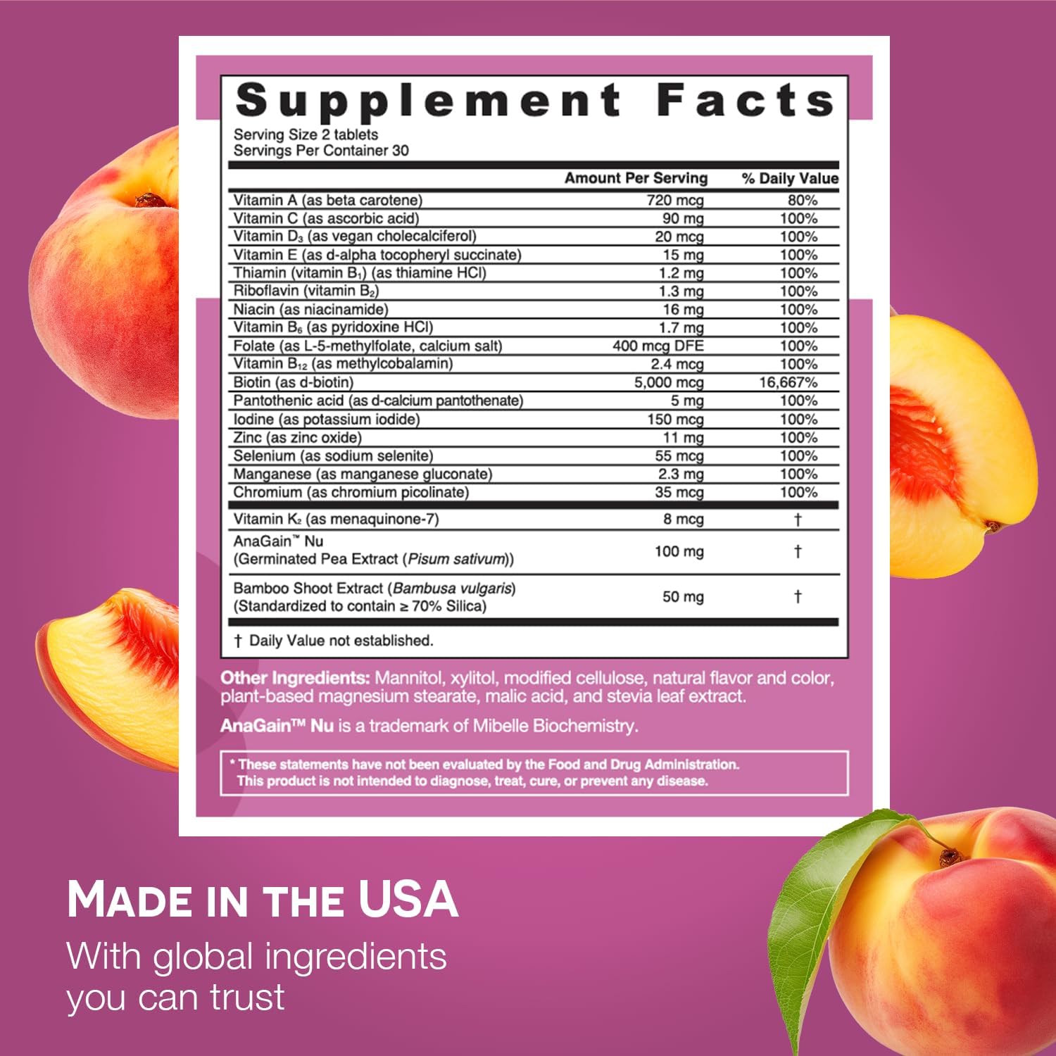 Foto 3 pulgar | Suplemento Multivitamínico Soluble Para Mujeres Ez Melts Para El Crecimiento Del Cabello - Venta Internacional.