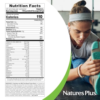 Foto 5 | Crema De Cacahuete Con Chocolate Spiru-tein De Natures Plus De Base Vegetal En Polvo 1 04 Kg X 2 - Venta Internacional.