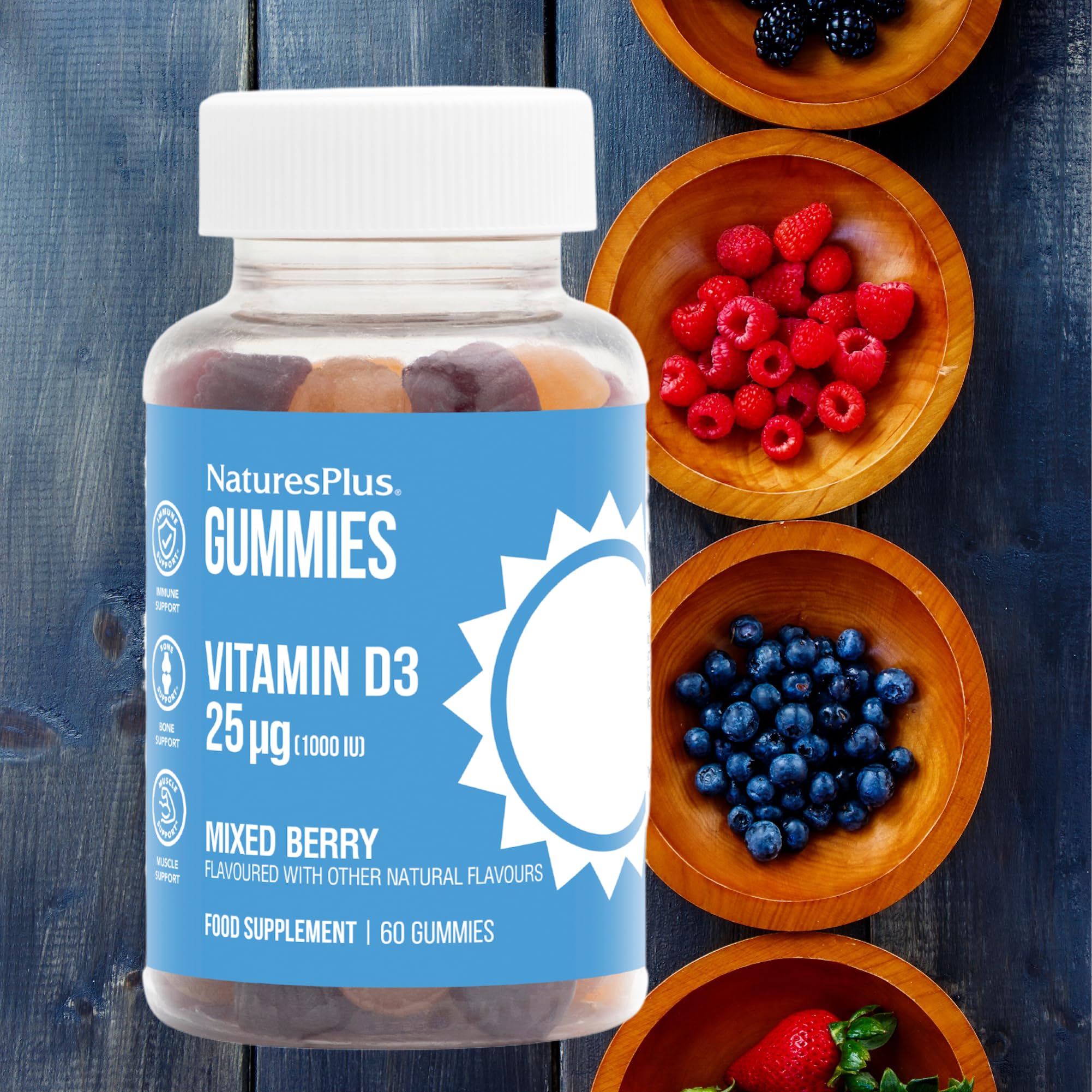 Foto 6 | Suplemento Naturesplus Gomitas Vitamina D3 1000 Ui 60 Unidades - Venta Internacional.