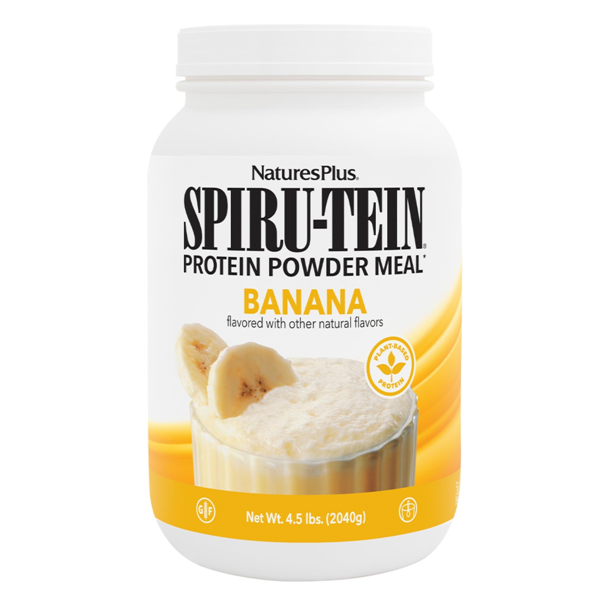 Foto 2 pulgar | Batido Proteico De Origen Vegetal Natures Plus Spiru-tein Banana 2 04 Kg - Venta Internacional.