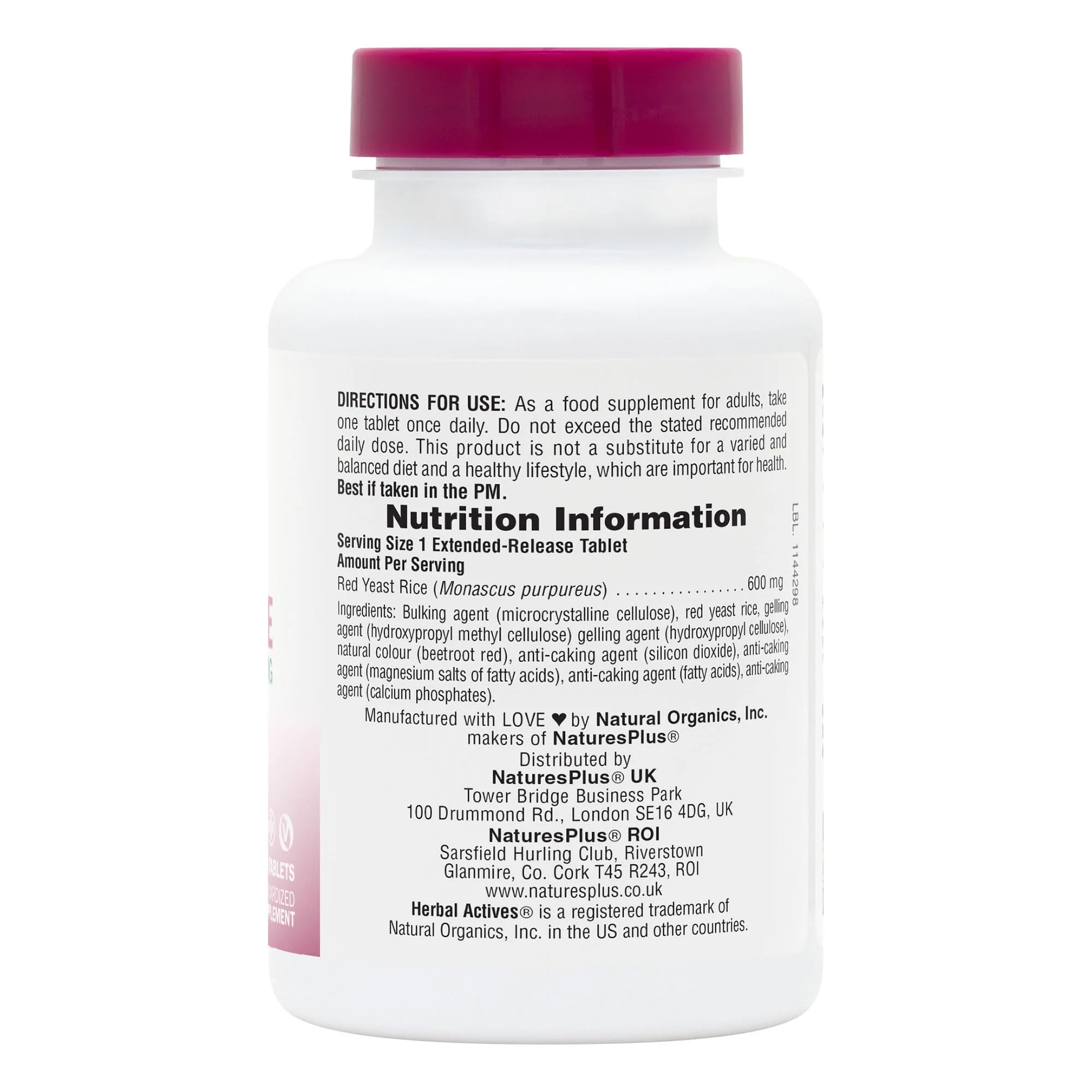 Foto 2 | Suplemento Naturesplus Herbal Actives De Levadura Roja De Arroz 600 Mg X120 - Venta Internacional.