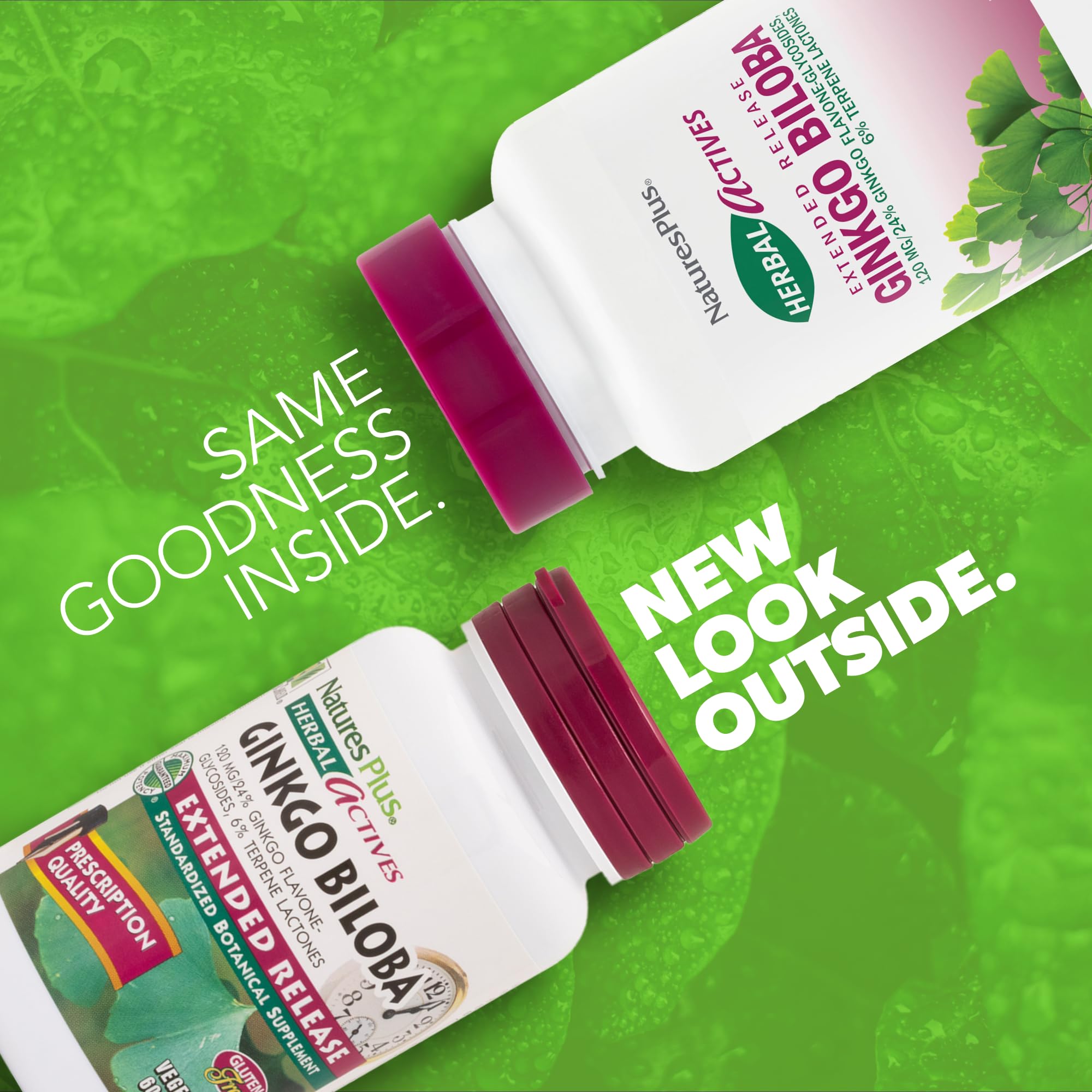 Foto 3 pulgar | Suplemento Naturesplus Herbal Actives Ginkgo Biloba 120 Mg - Venta Internacional.