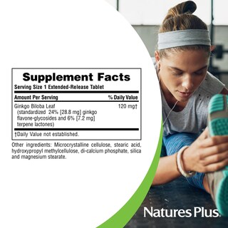 Foto 5 | Suplemento Naturesplus Herbal Actives Ginkgo Biloba 120 Mg - Venta Internacional.