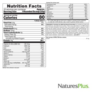 Foto 5 | Proteína En Polvo Natures Plus Simply Natural Spiru-tein 0 37 Kg - Venta Internacional.