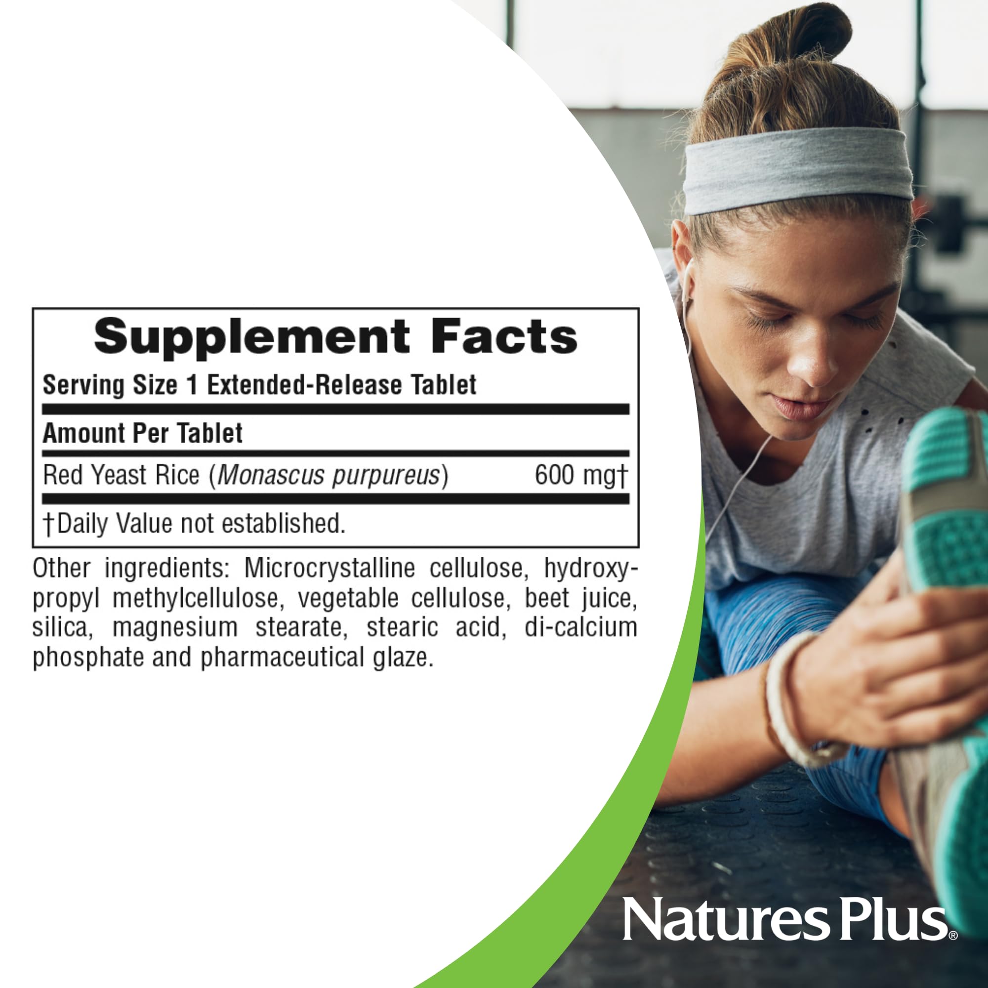Foto 5 pulgar | Suplemento Naturesplus Herbal Actives De Levadura Roja De Arroz 600 Mg X180 - Venta Internacional.