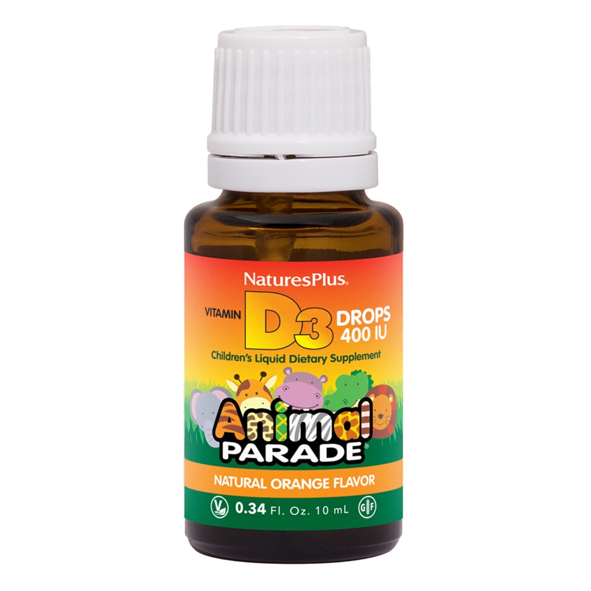 Foto 2 pulgar | Suplemento Naturesplus Animal Parade De Vitamina D3 Líquida  10 Ml - Venta Internacional.