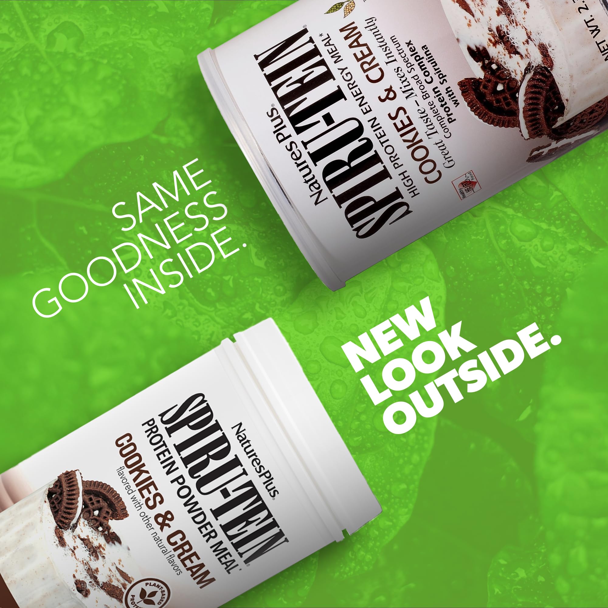Foto 2 | Batido De Proteínas Naturesplus Spiru-tein  Galletas Y Crema  1 04 Kg - Venta Internacional.