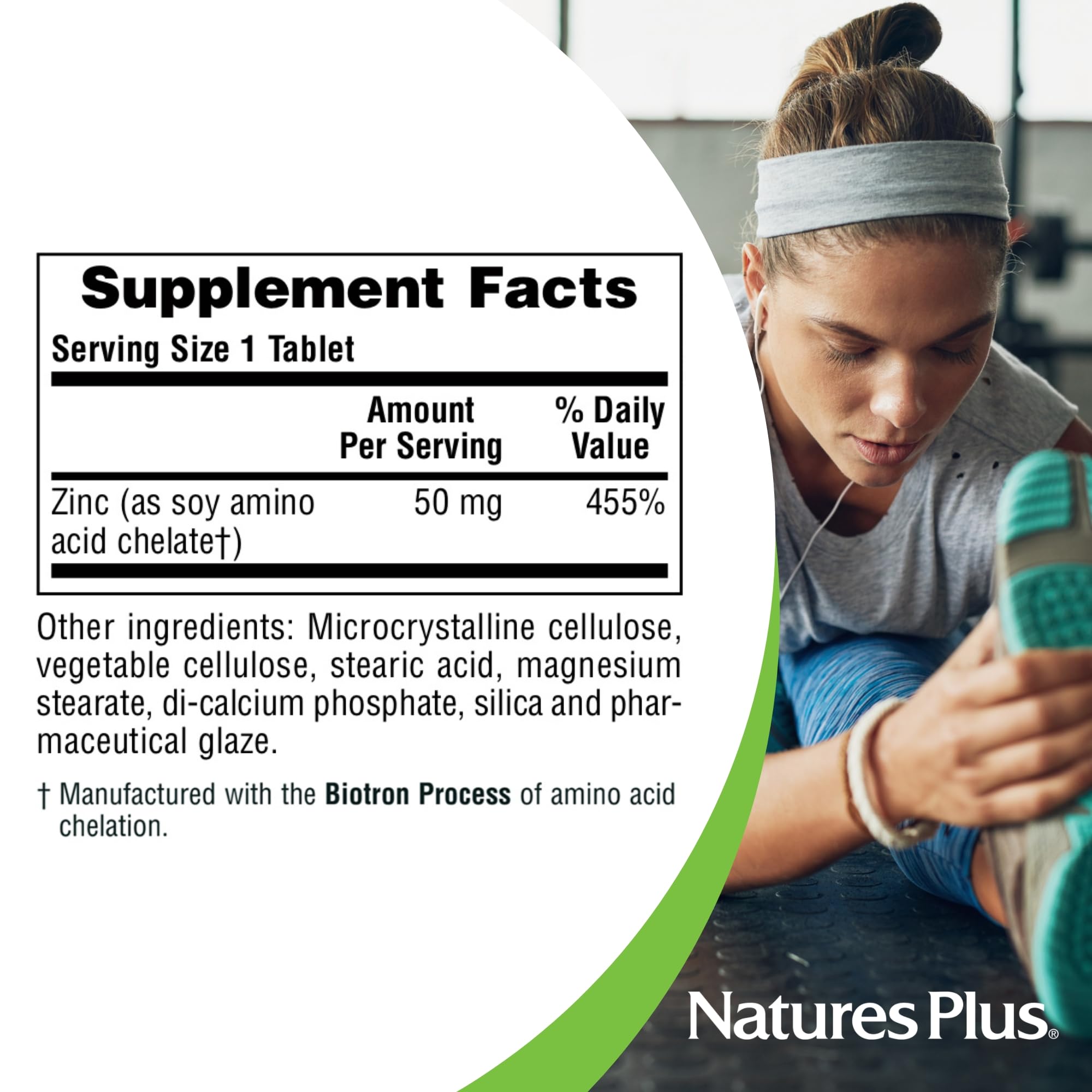 Foto 6 pulgar | Suplemento Naturesplus Zinc 50 Mg 90 Tabletas Vegetariano - Venta Internacional.