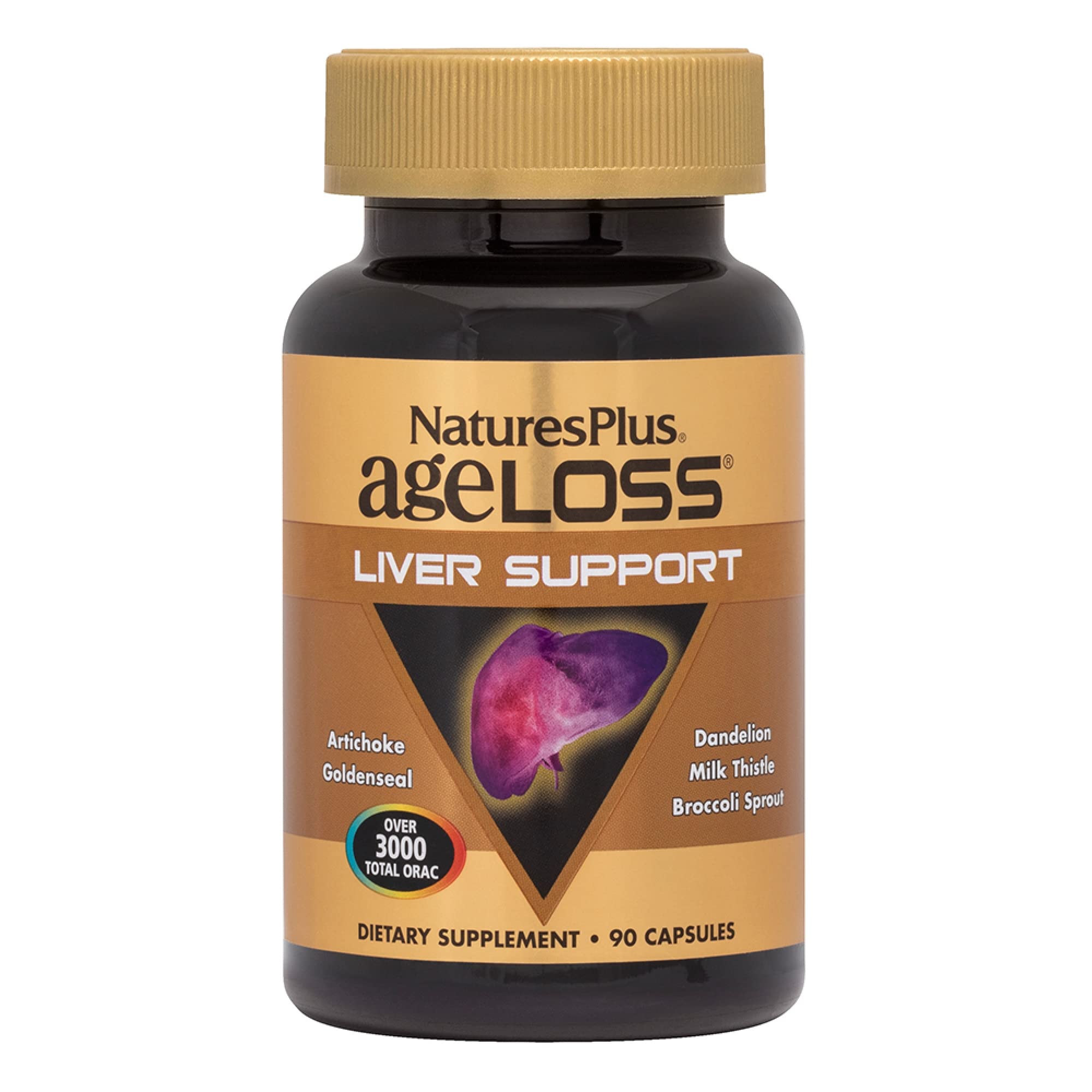 Foto 1 | Suplemento Natures Plus Ageloss Liver Support 90 Cápsulas - Venta Internacional.
