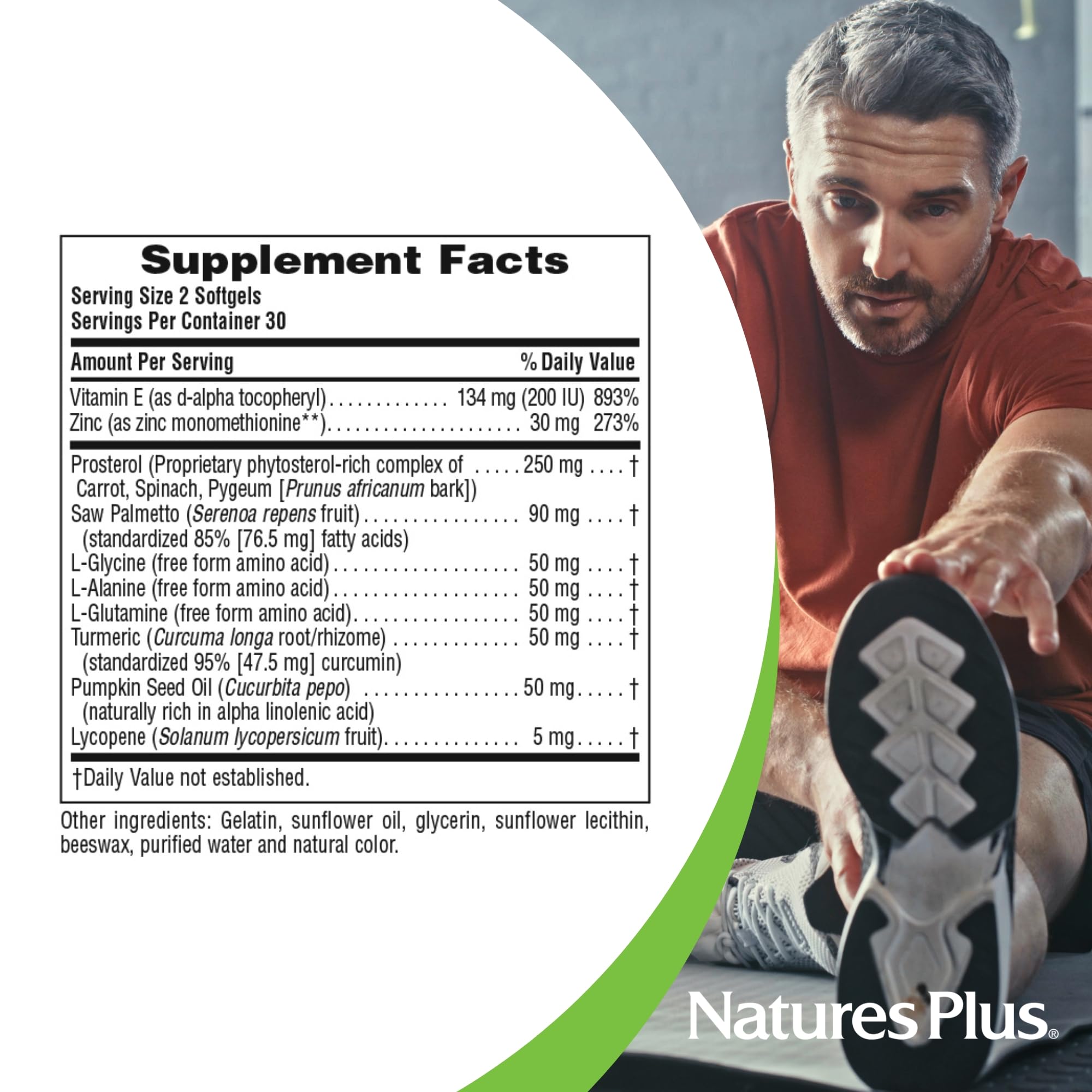 Foto 5 pulgar | Suplemento Naturesplus Herbal Actives Prostactin 60 Cápsulas Blandas - Venta Internacional.