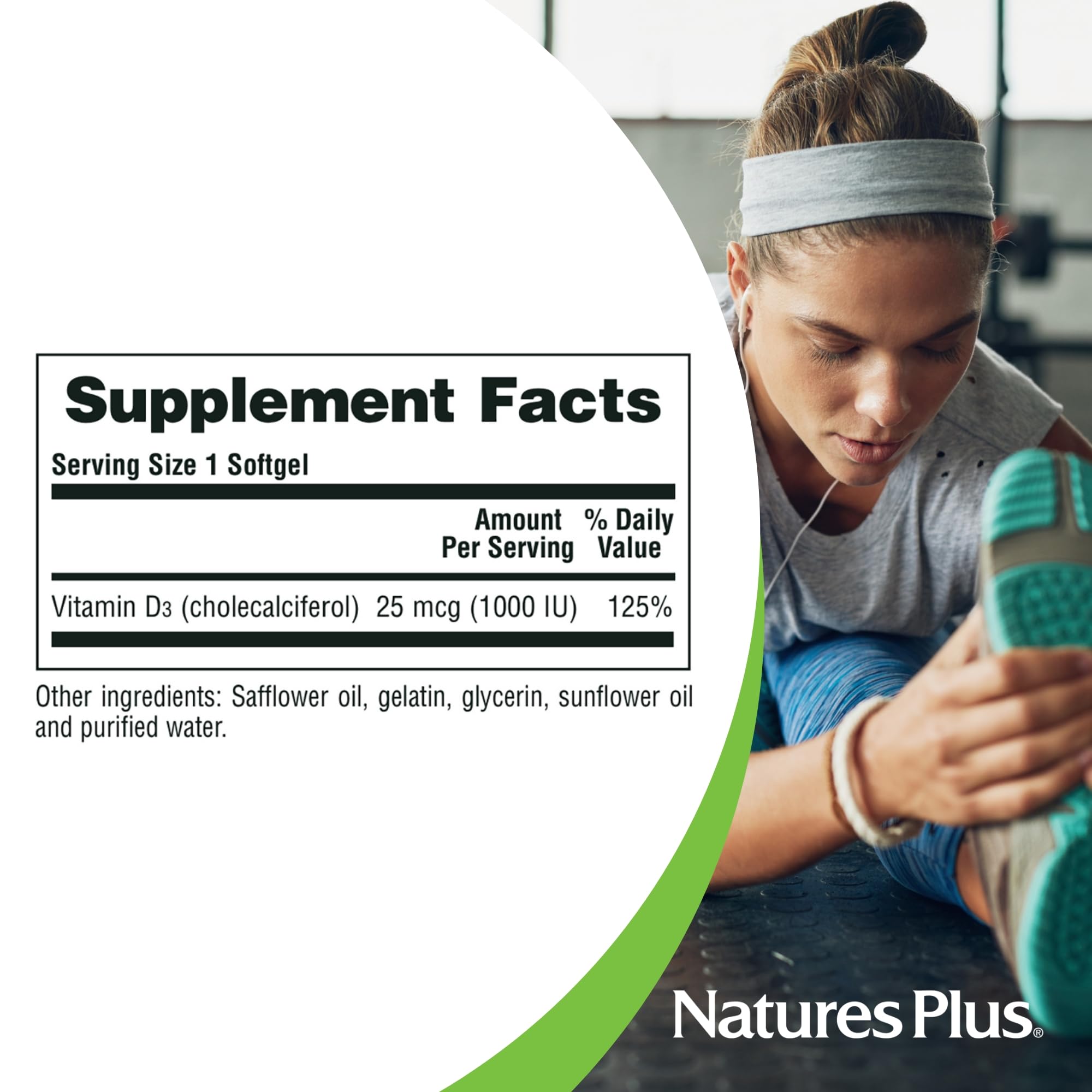 Foto 5 | Suplemento Naturesplus De Vitamina D3 1000 Ui 180 Cápsulas Blandas - Venta Internacional.