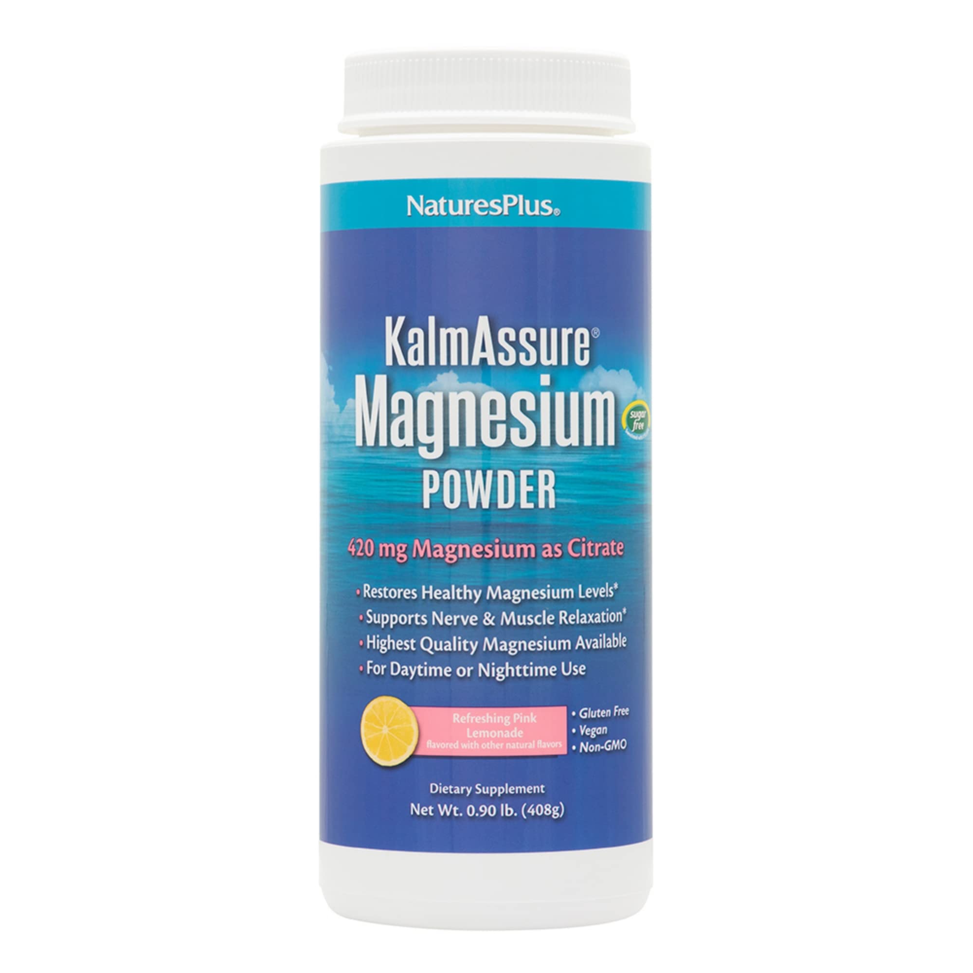 Foto 2 pulgar | Magnesio En Polvo Naturesplus Kalmassure 400 G De Limonada Rosa - Venta Internacional.