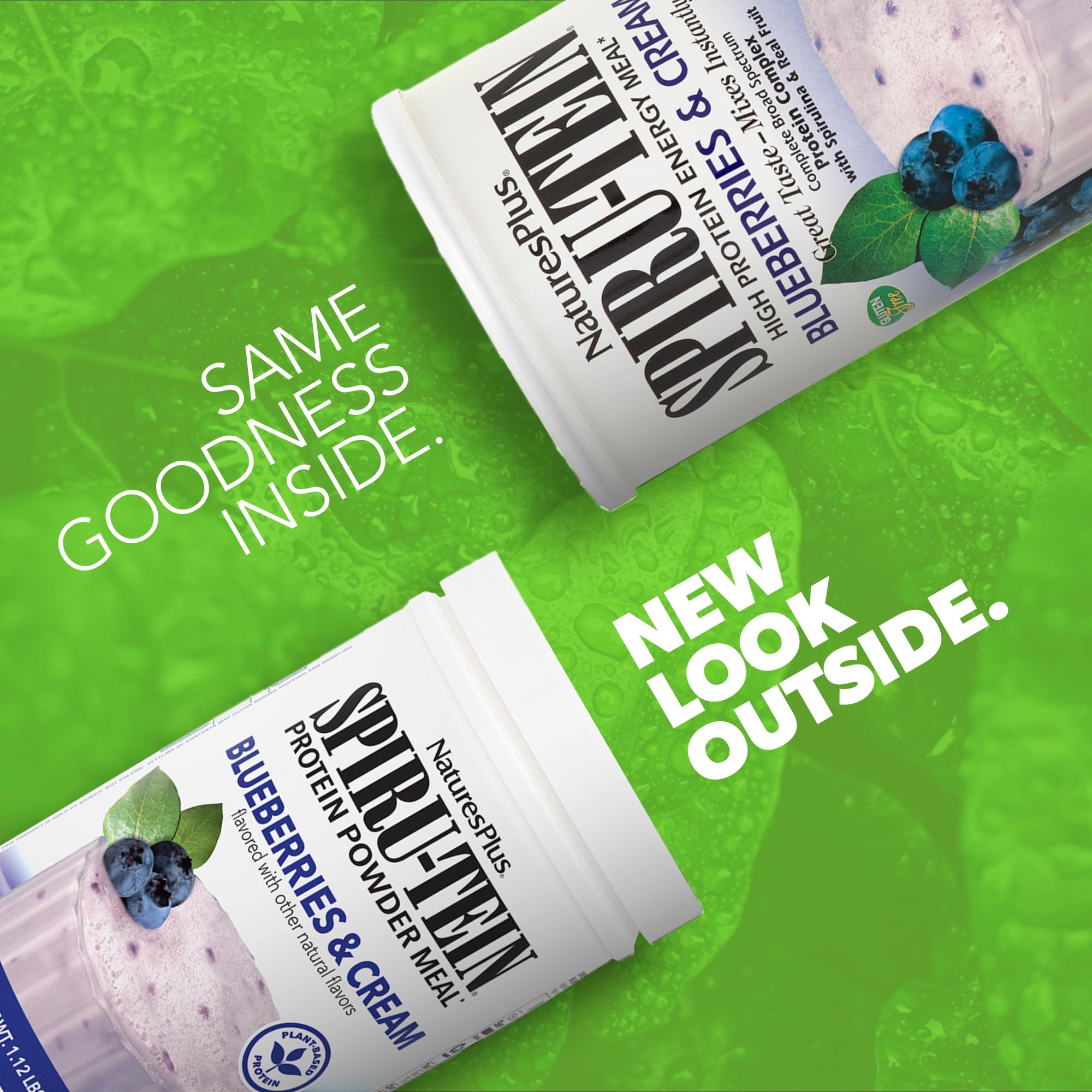 Foto 2 | Proteína Vegetal En Polvo Naturesplus Spiru-tein Arándanos Y Crema 500 G - Venta Internacional.