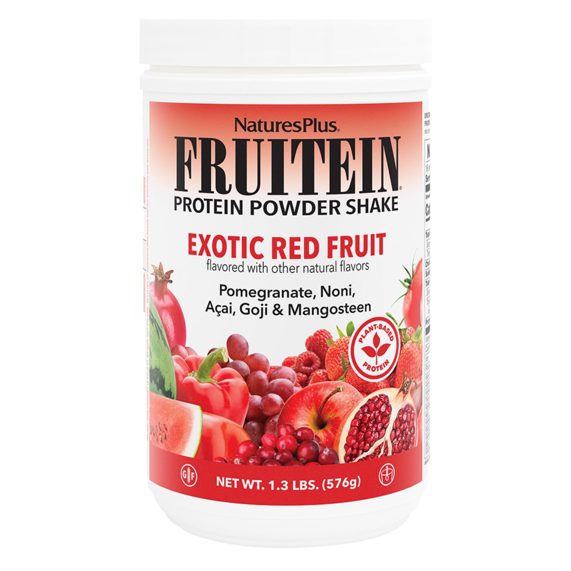 Foto 2 pulgar | Shake Naturesplus Fruitein Frutas Rojas Exóticas 590 G De Proteína Vegetal - Venta Internacional.