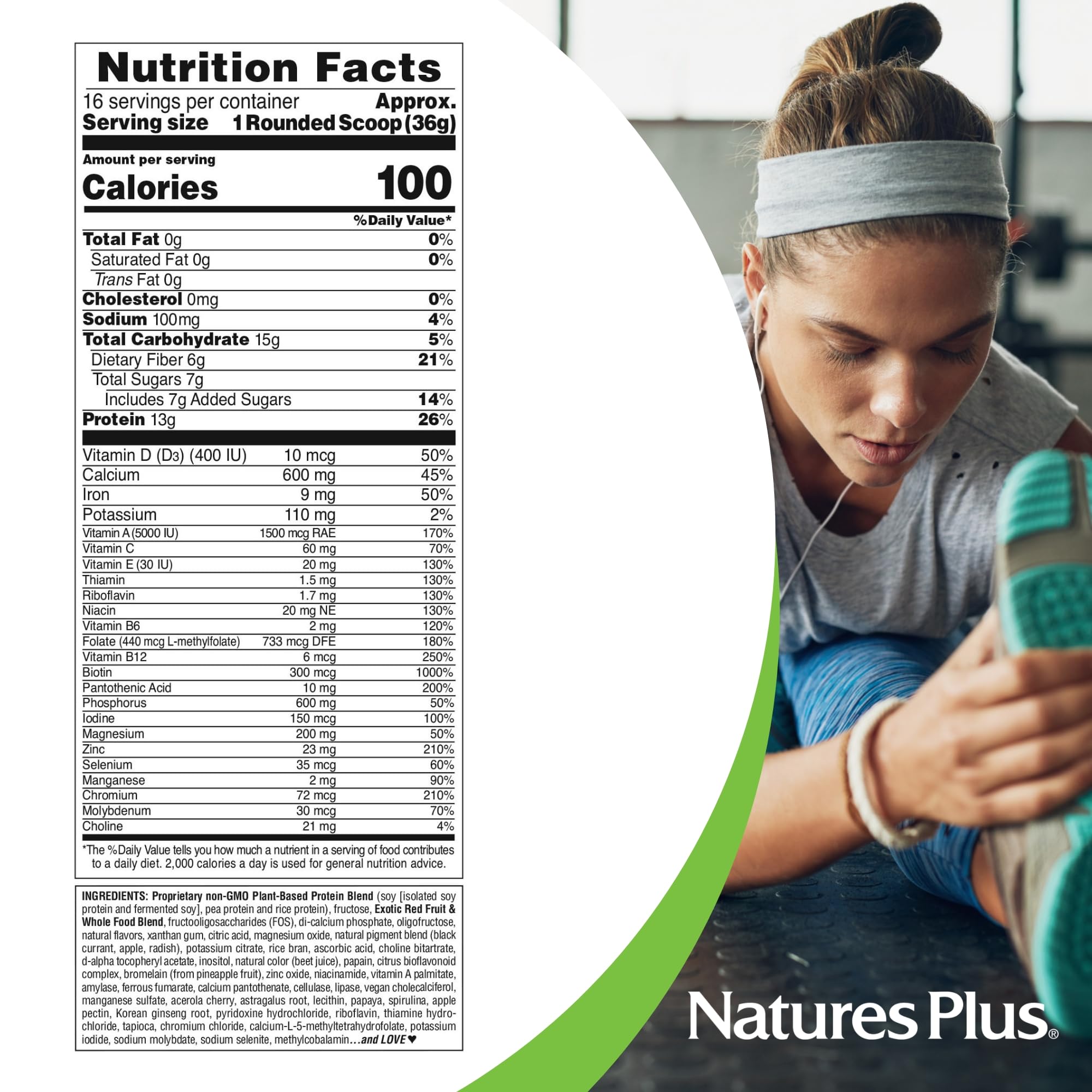 Foto 5 | Shake Naturesplus Fruitein Frutas Rojas Exóticas 590 G De Proteína Vegetal - Venta Internacional.