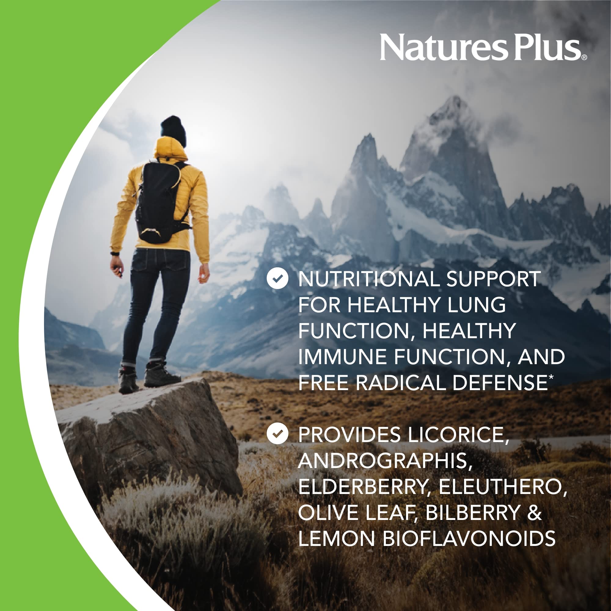 Foto 4 pulgar | Suplemento Naturesplus Ageloss Lung Support 90 Cápsulas - Venta Internacional.