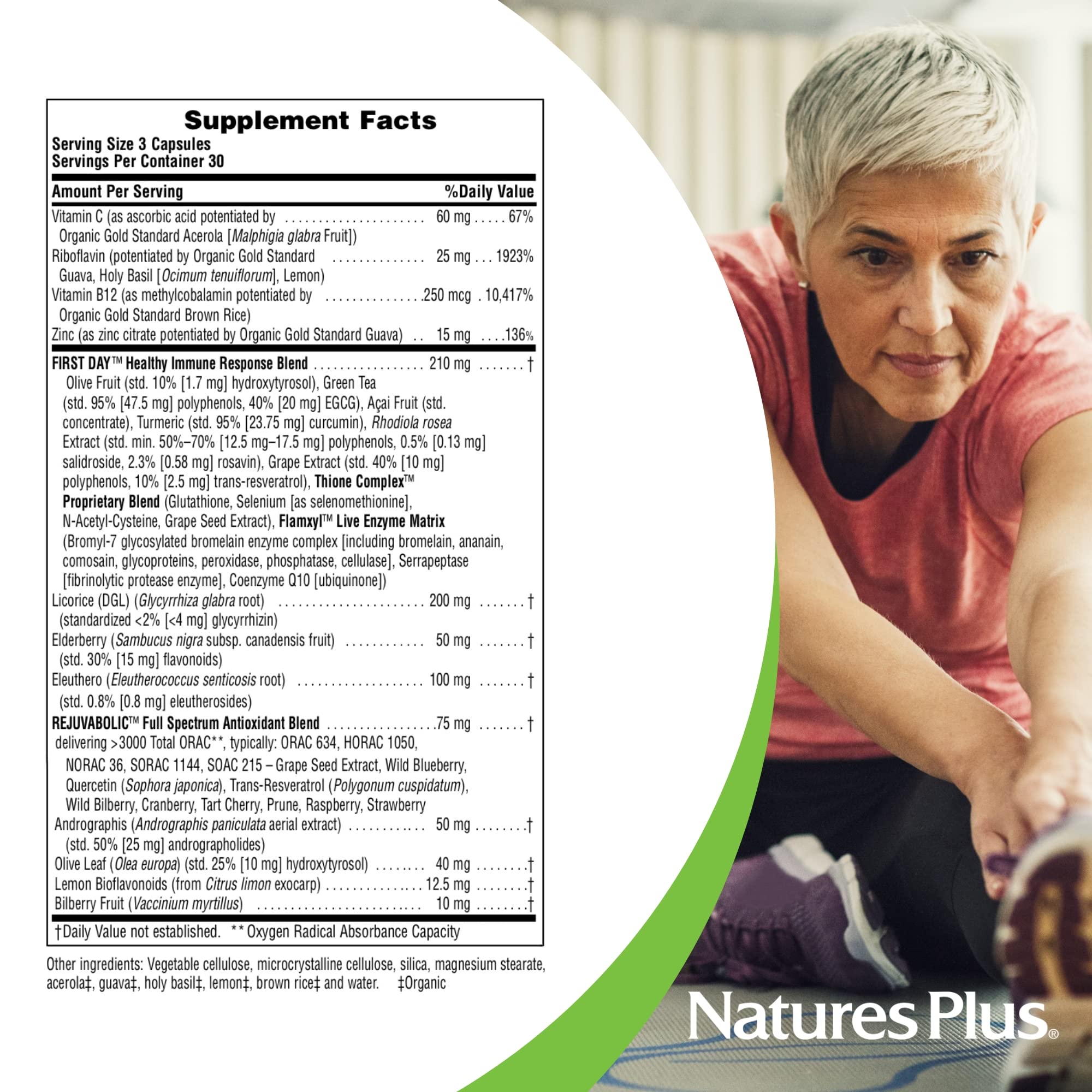 Foto 5 pulgar | Suplemento Naturesplus Ageloss Lung Support 90 Cápsulas - Venta Internacional.