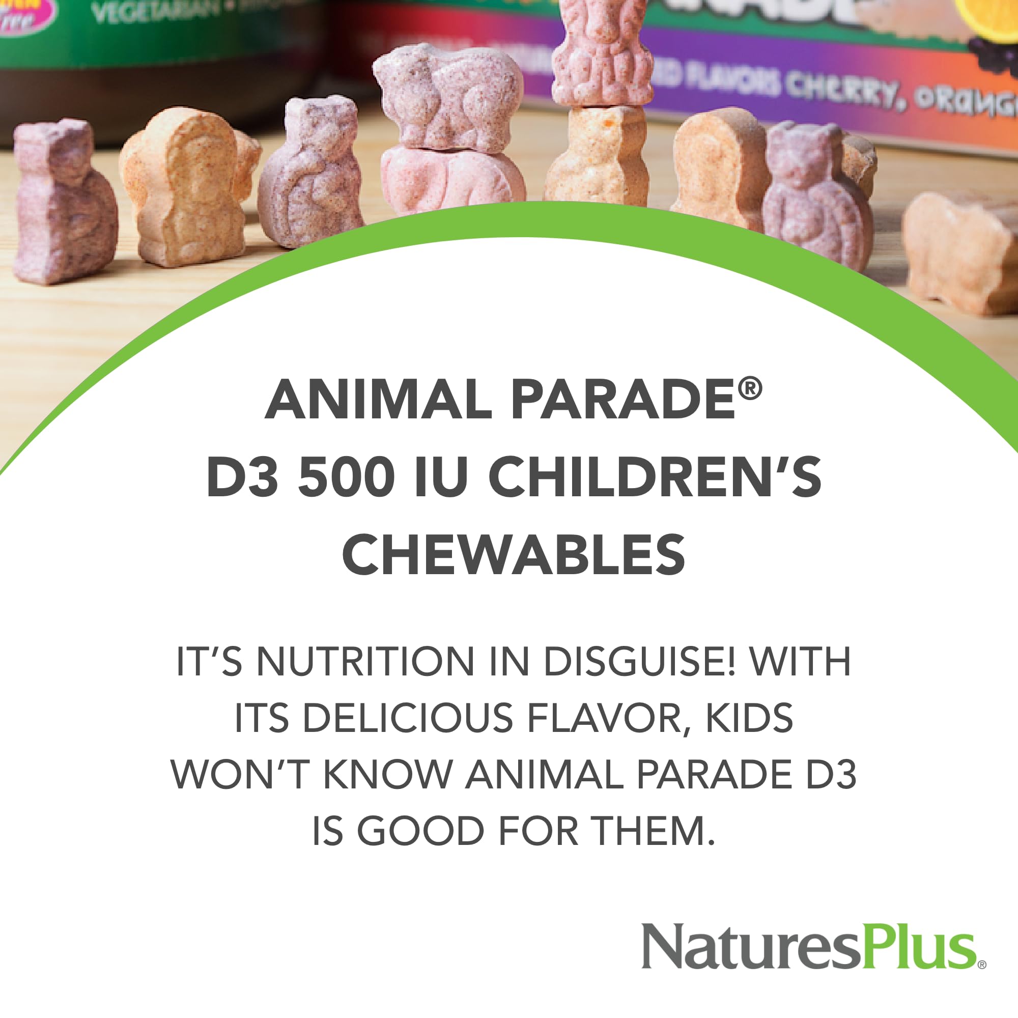 Foto 3 | Tabletas Masticables De Vitamina D3 Naturesplus Animal Parade 90x2 - Venta Internacional.