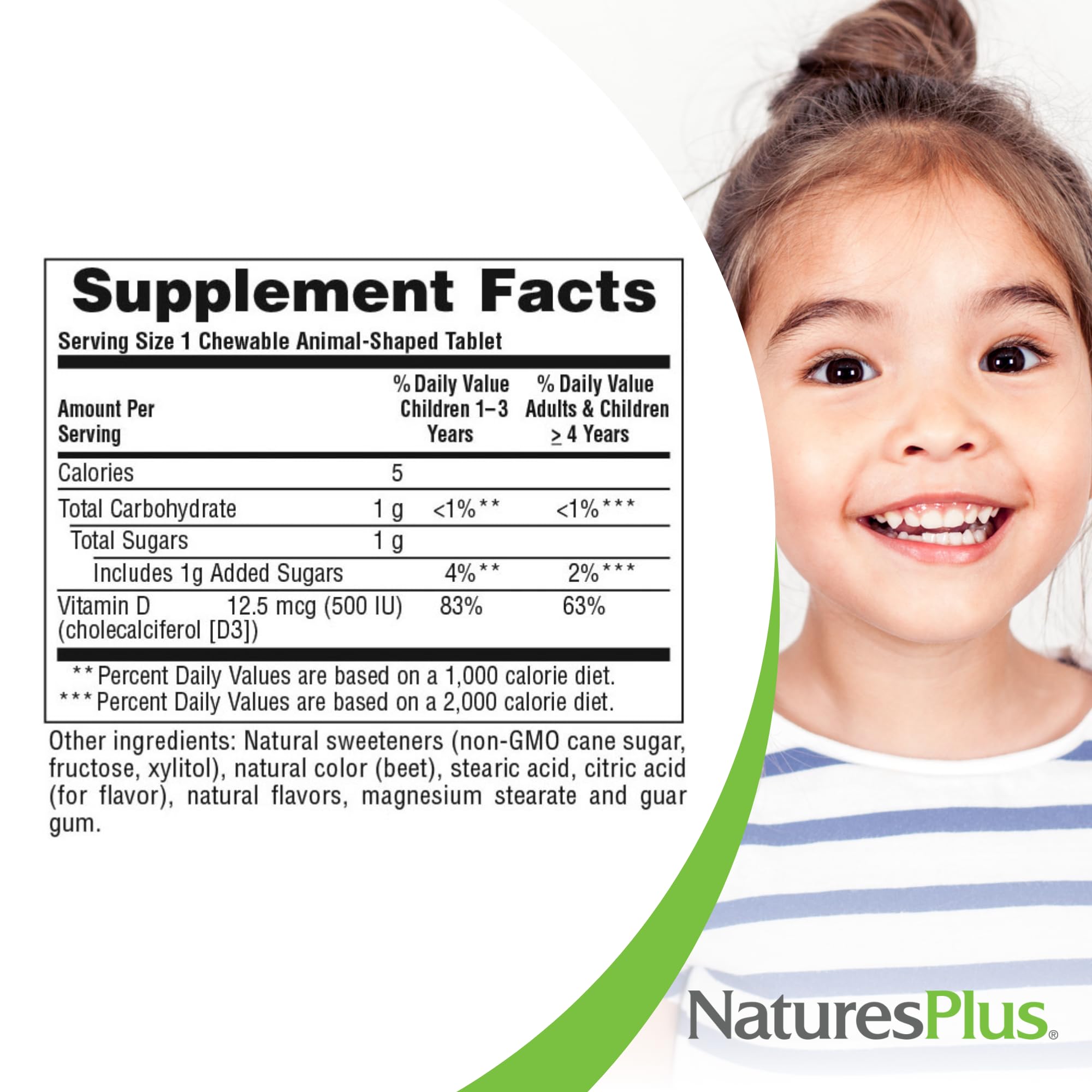Foto 5 | Tabletas Masticables De Vitamina D3 Naturesplus Animal Parade 90x2 - Venta Internacional.