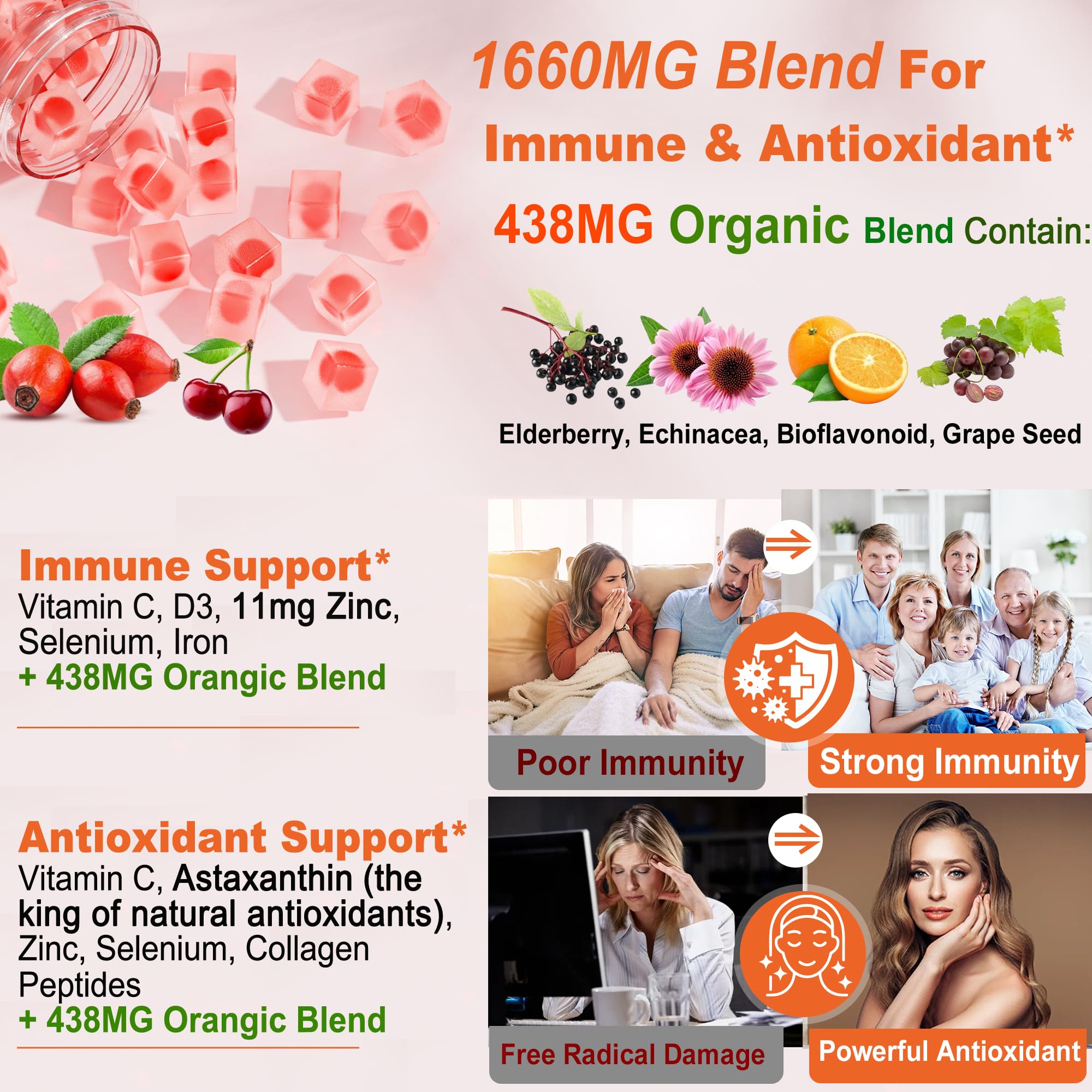 Foto 6 pulgar | Gomitas De Vitamina C Lilicare Liposomal 1000 Mg Con Zinc D3 Y Saúco - Venta Internacional.