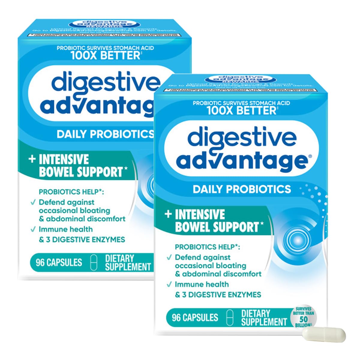Foto 2 pulgar | Suplemento Digestive Advantage Ibs Probiotics 96 Cápsulas - Venta Internacional.