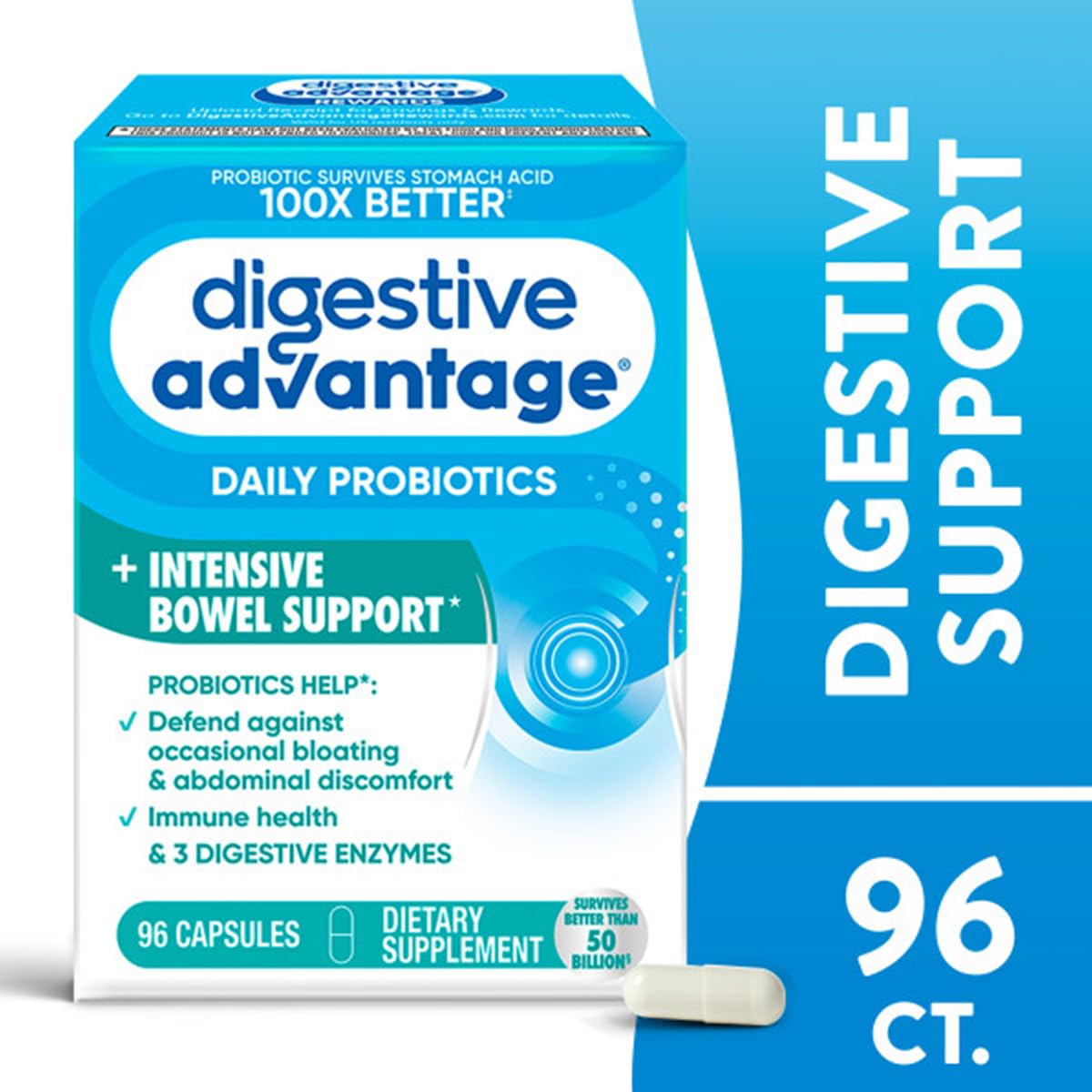Foto 3 pulgar | Suplemento Digestive Advantage Ibs Probiotics 96 Cápsulas - Venta Internacional.