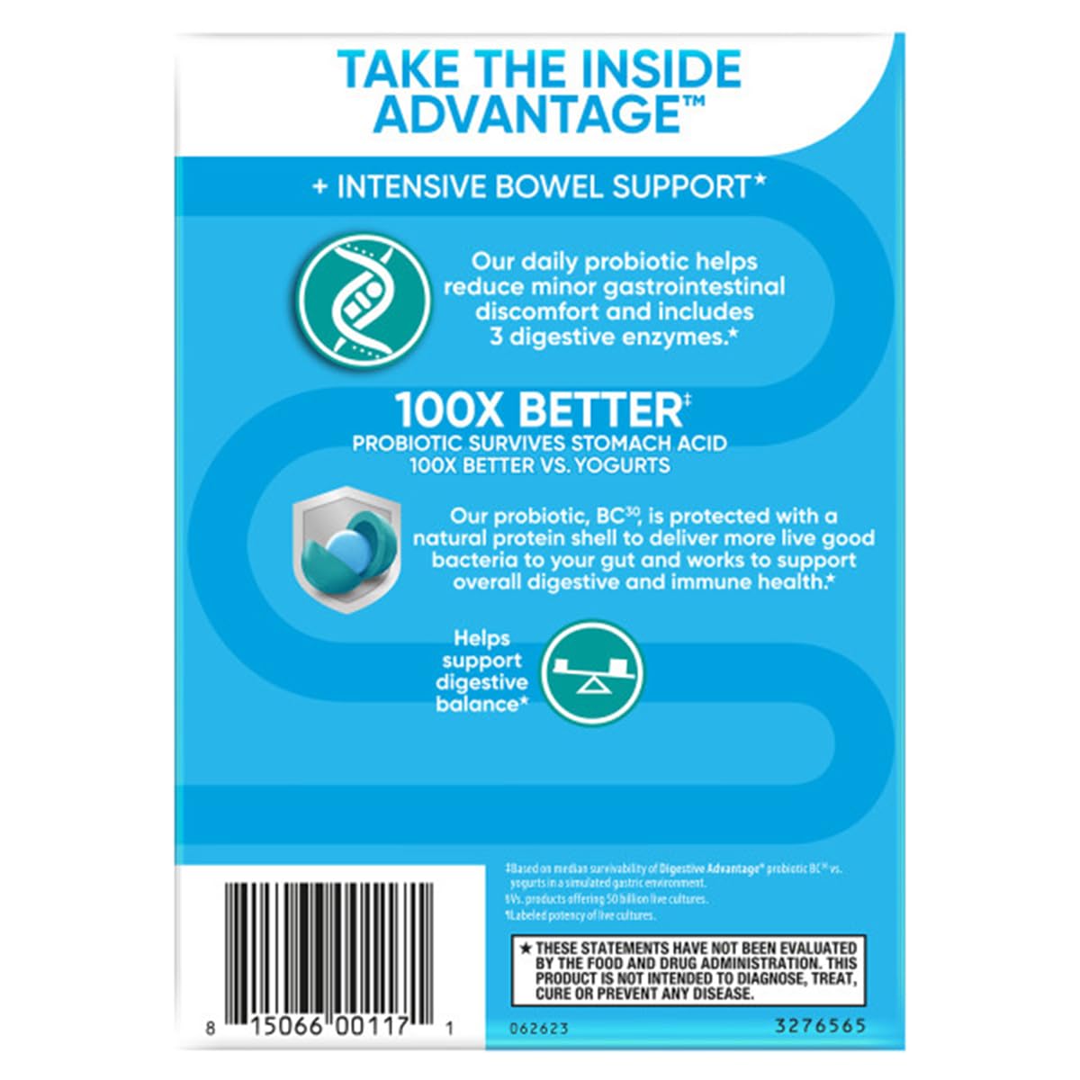 Foto 4 pulgar | Suplemento Digestive Advantage Ibs Probiotics 96 Cápsulas - Venta Internacional.