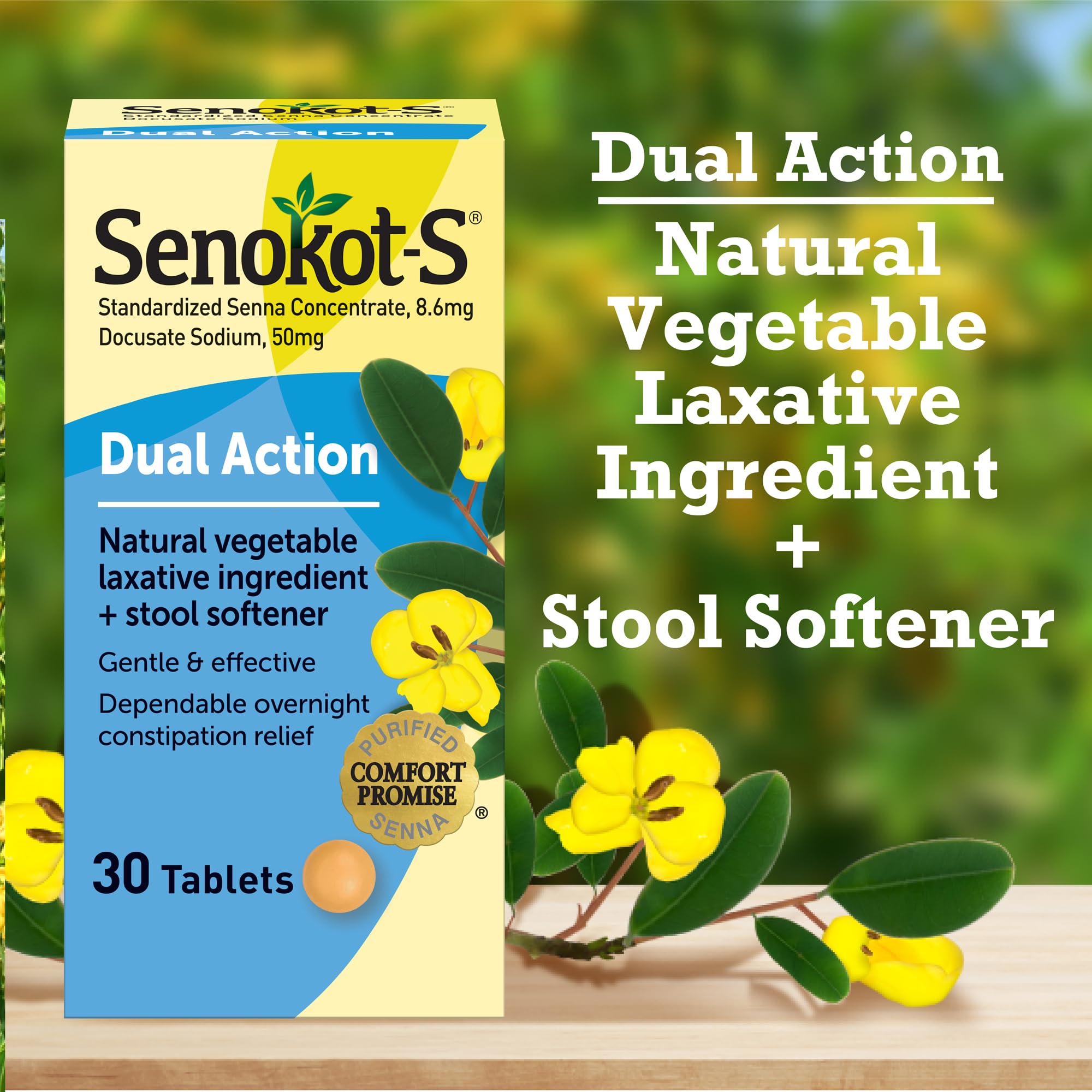 Foto 6 pulgar | Tablets Senokot S Laxante Vegetal Natural De Doble Acción 30 - Venta Internacional.