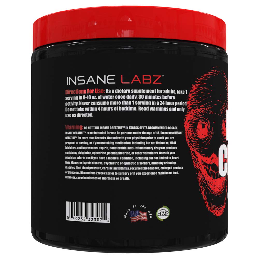 Foto 4 pulgar | Monohidrato De Creatina En Polvo Insane Labz  Sin Sabor  60 Dosis - Venta Internacional.