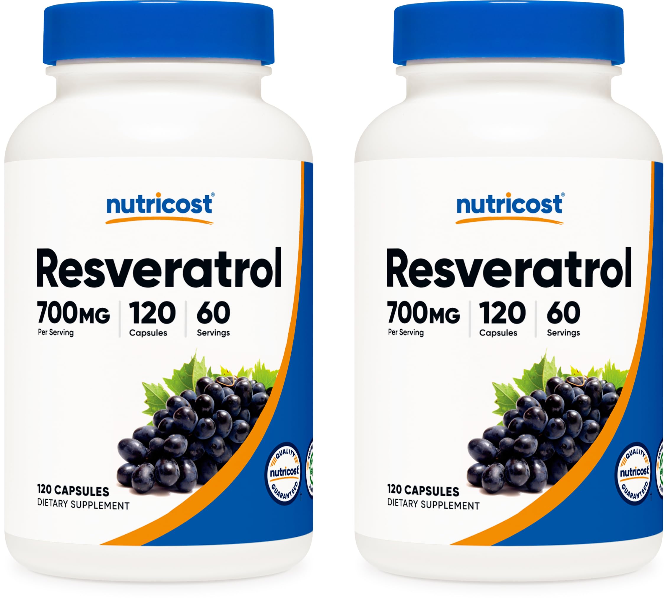 Foto 2 pulgar | Suplemento Nutricost Resveratrol 700 Mg 120 Cápsulas Vegetales - Venta Internacional.