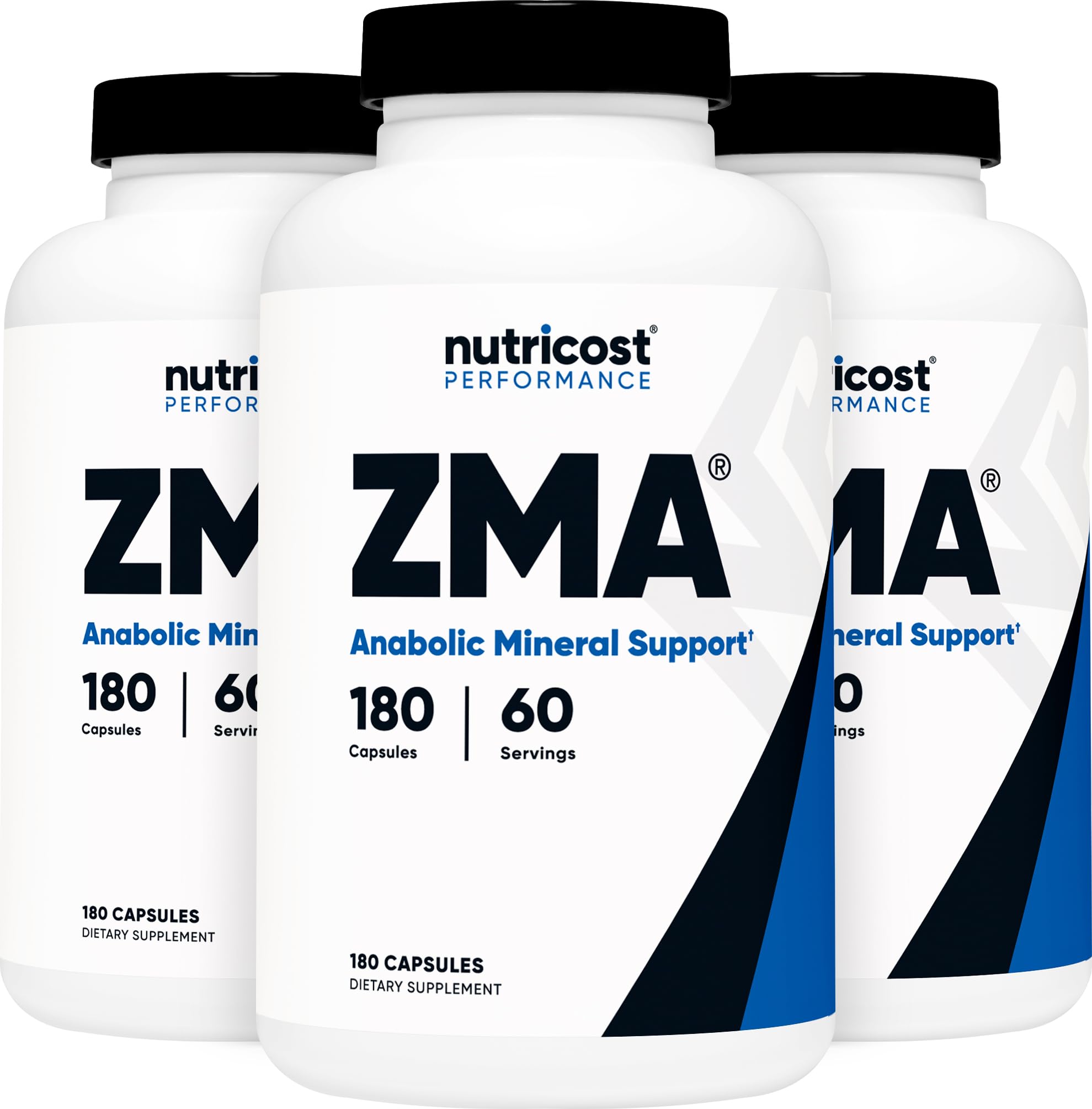 Foto 1 | Suplemento Nutricost Zma 180 Cápsulas (3 Botellas) - Venta Internacional.