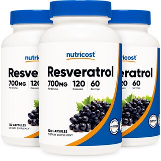 Foto 1 | Suplemento Nutricost Resveratrol 700 Mg 120 Cápsulas Vegetales - Venta Internacional.