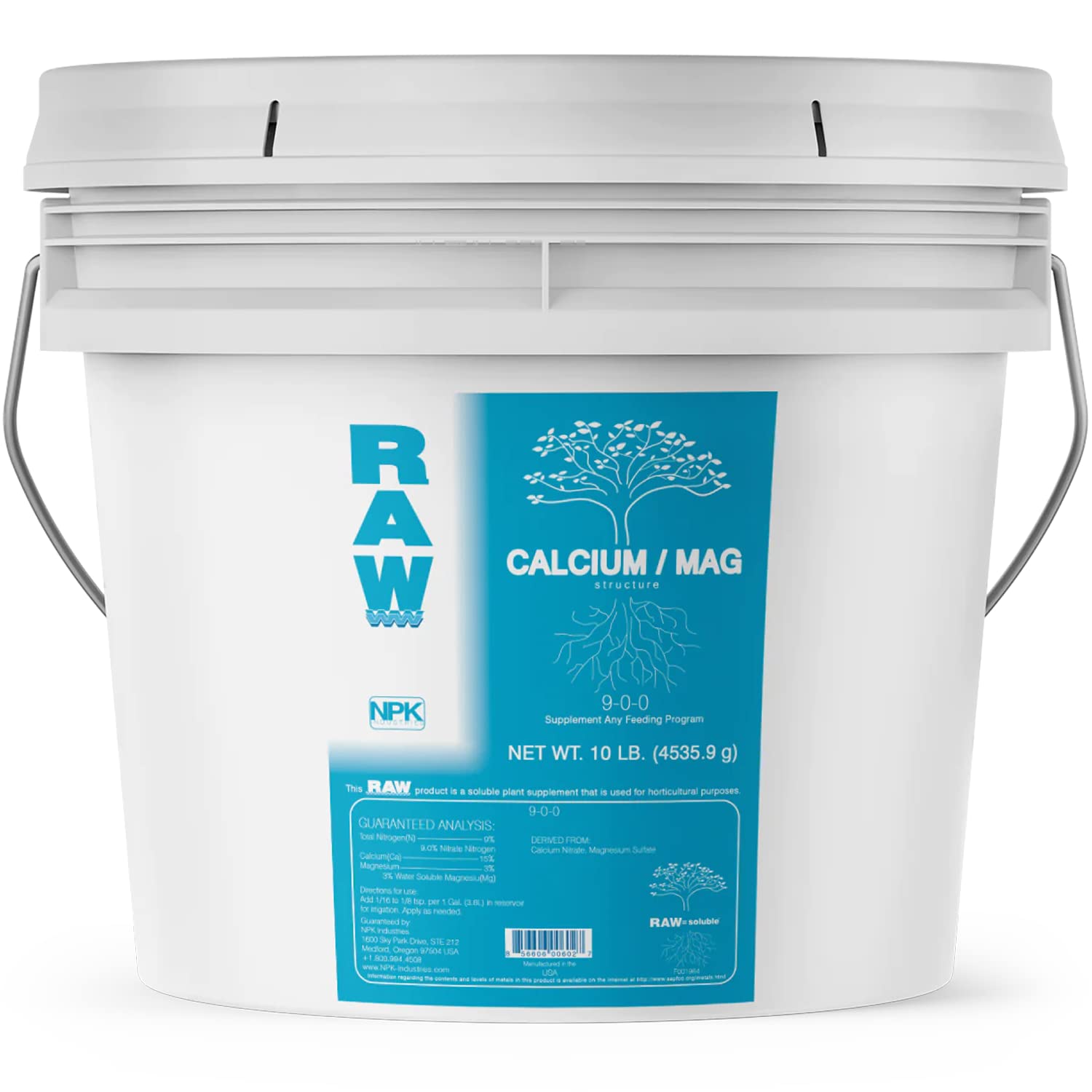 Foto 2 pulgar | Nutriente Vegetal Raw Calcium/mag 4 54 Kg: Mejora La Salud De Las Plantas - Venta Internacional.