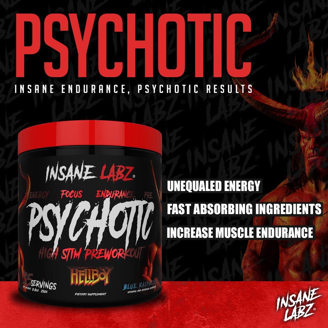Foto 4 | Polvo Para Antes Del Entrenamiento Insane Labz Hellboy Edition  35 Porciones - Venta Internacional.