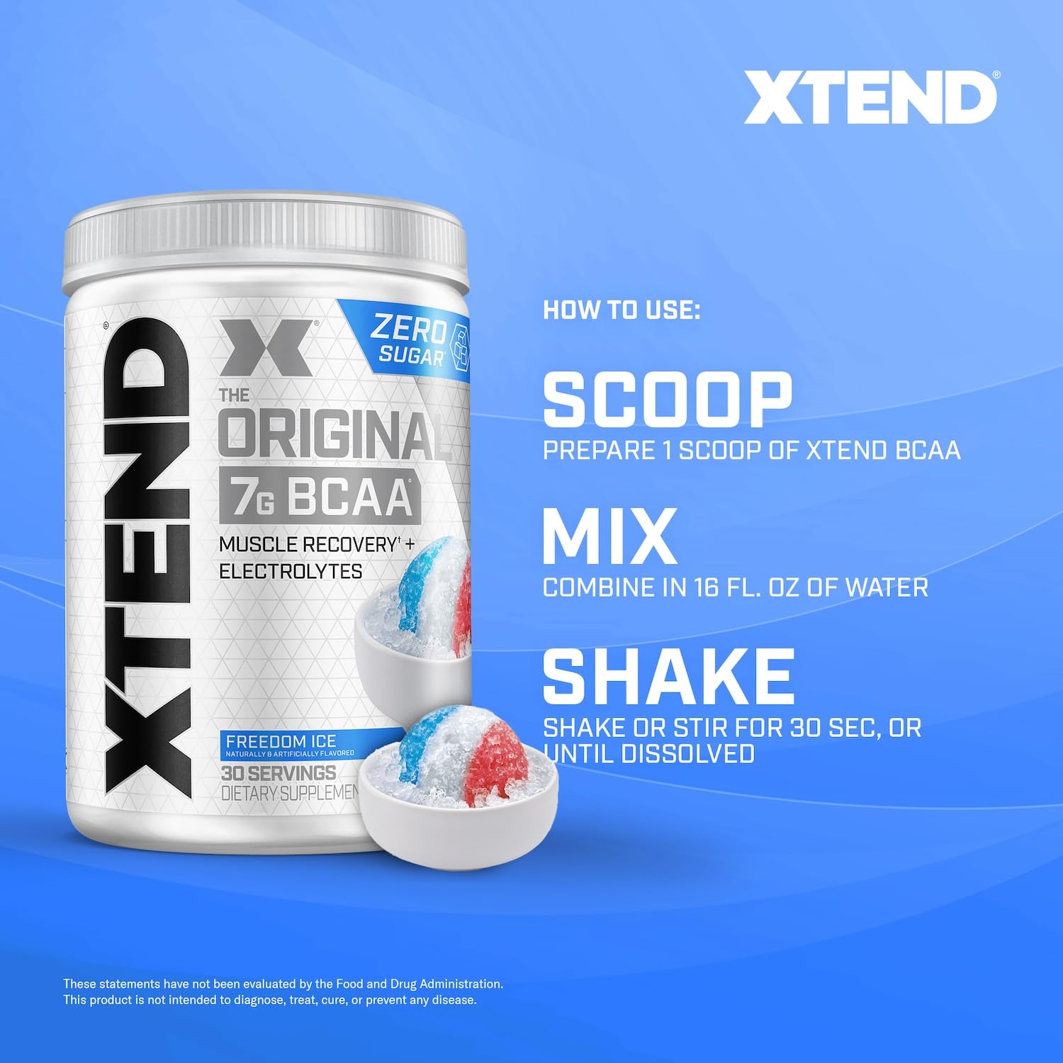 Foto 7 | Bcaa Powder Xtend Original 7 G Bcaa 2 5 G L-glutamina 30 Dosis - Venta Internacional.